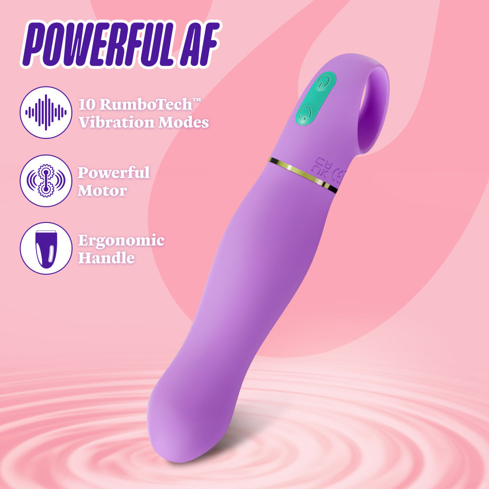 Aria by Blush® | Exciting AF 6 Inch Silicone Vibrator – Rechargeable Clitoral & G-Spot Stimulator –In Indigo、mySite、bottomscart