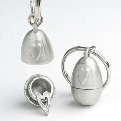 Emily Rosenfeld Pewter Heart Keychain、mySite、topwebapps