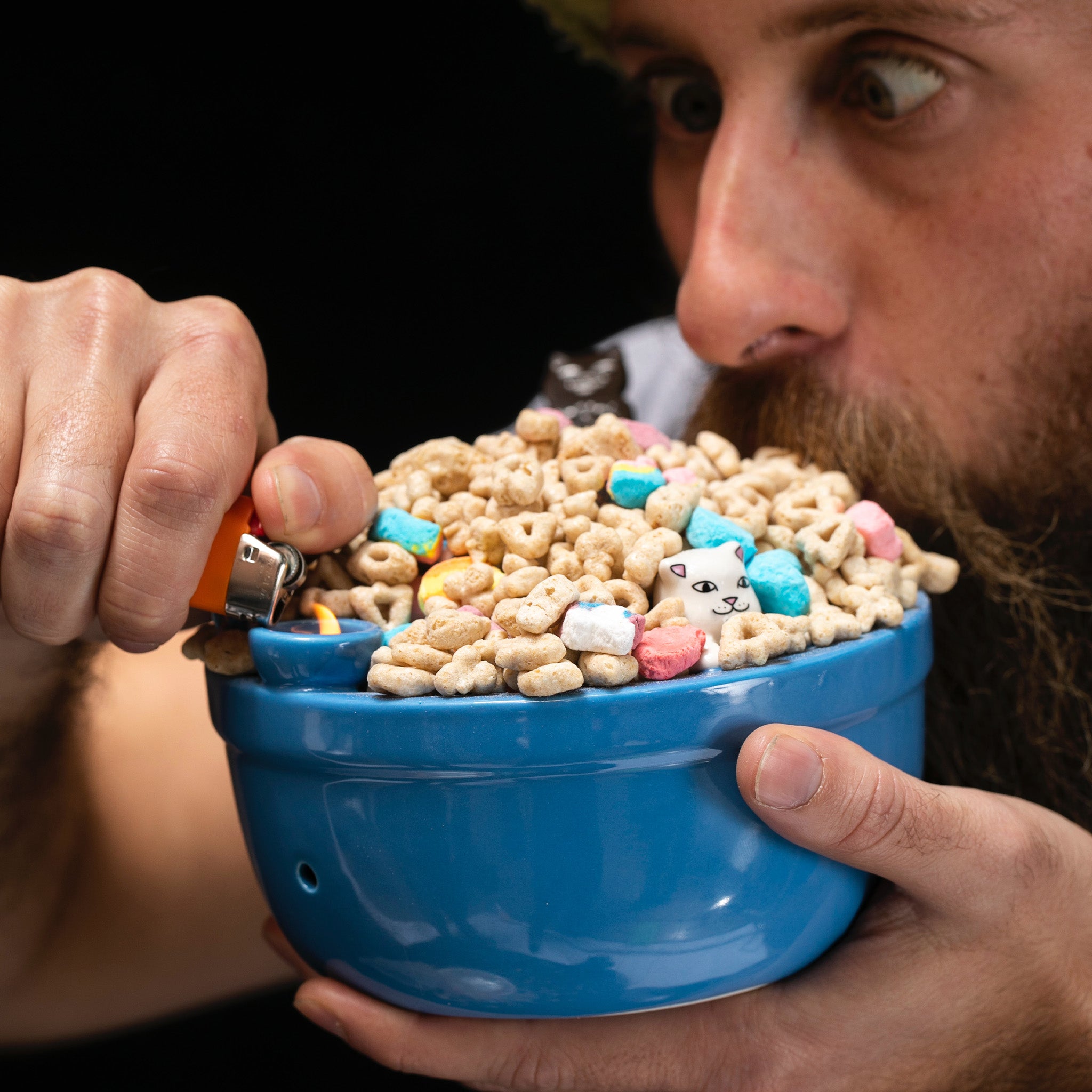  Lord Nermal Wake And Bake Cereal Bowl (Blue)、mySite、merchandisen