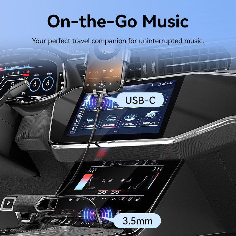 Vention USB-C Male to 3.5mm Male Audio Cable with DAC Adapter ABS Type、mySite、fannypackpong