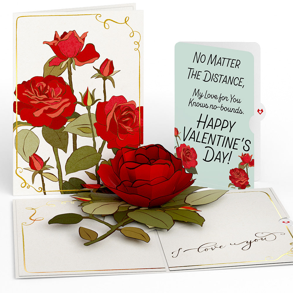 I Love You Roses My Love For You Knows No-bounds Valentine Pop-Up Card and Sentiment Set、mySite、solidvoid