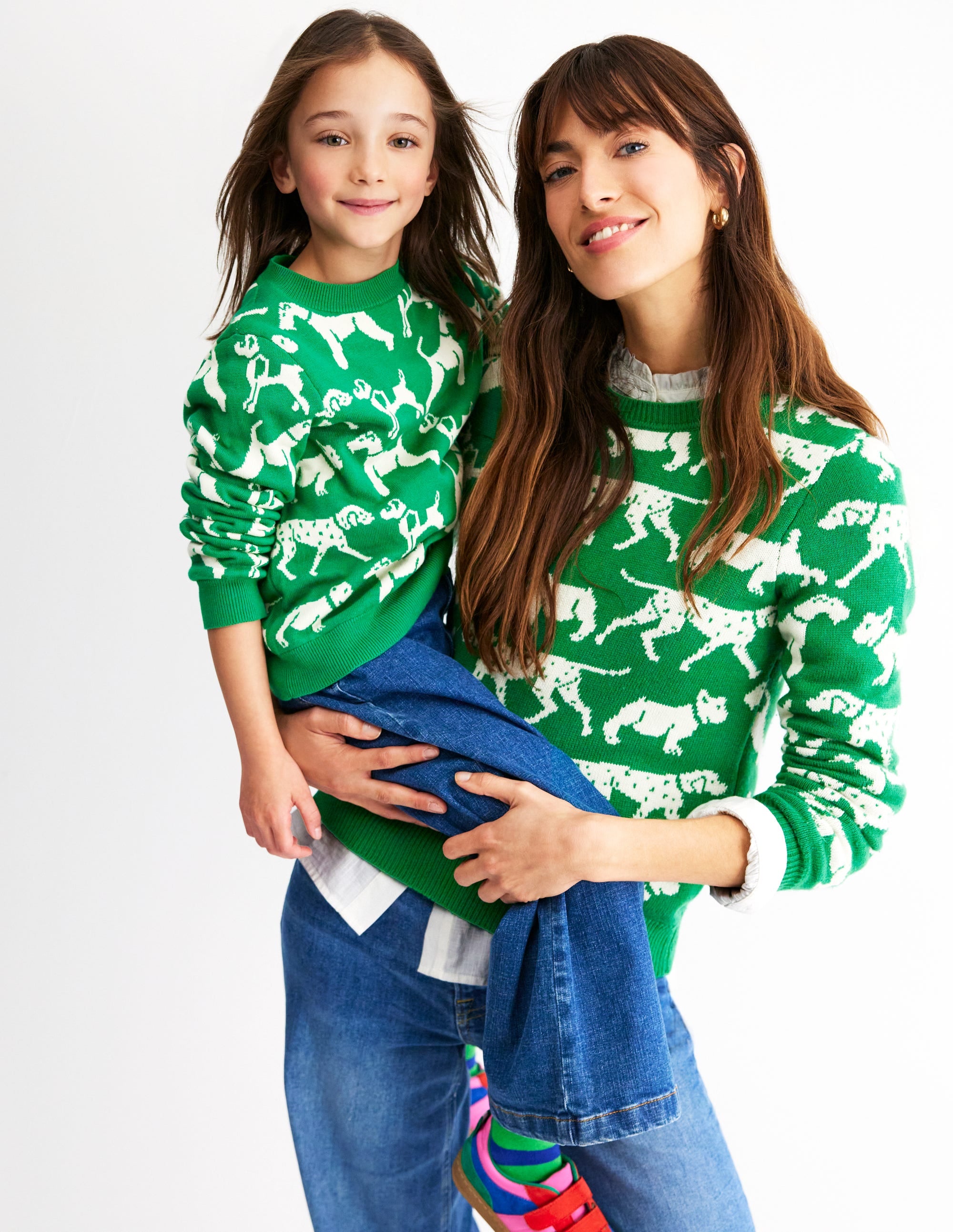  Heather Jacquard Sweater-Sapling Green, Dogs、mySite、ashleygrahame