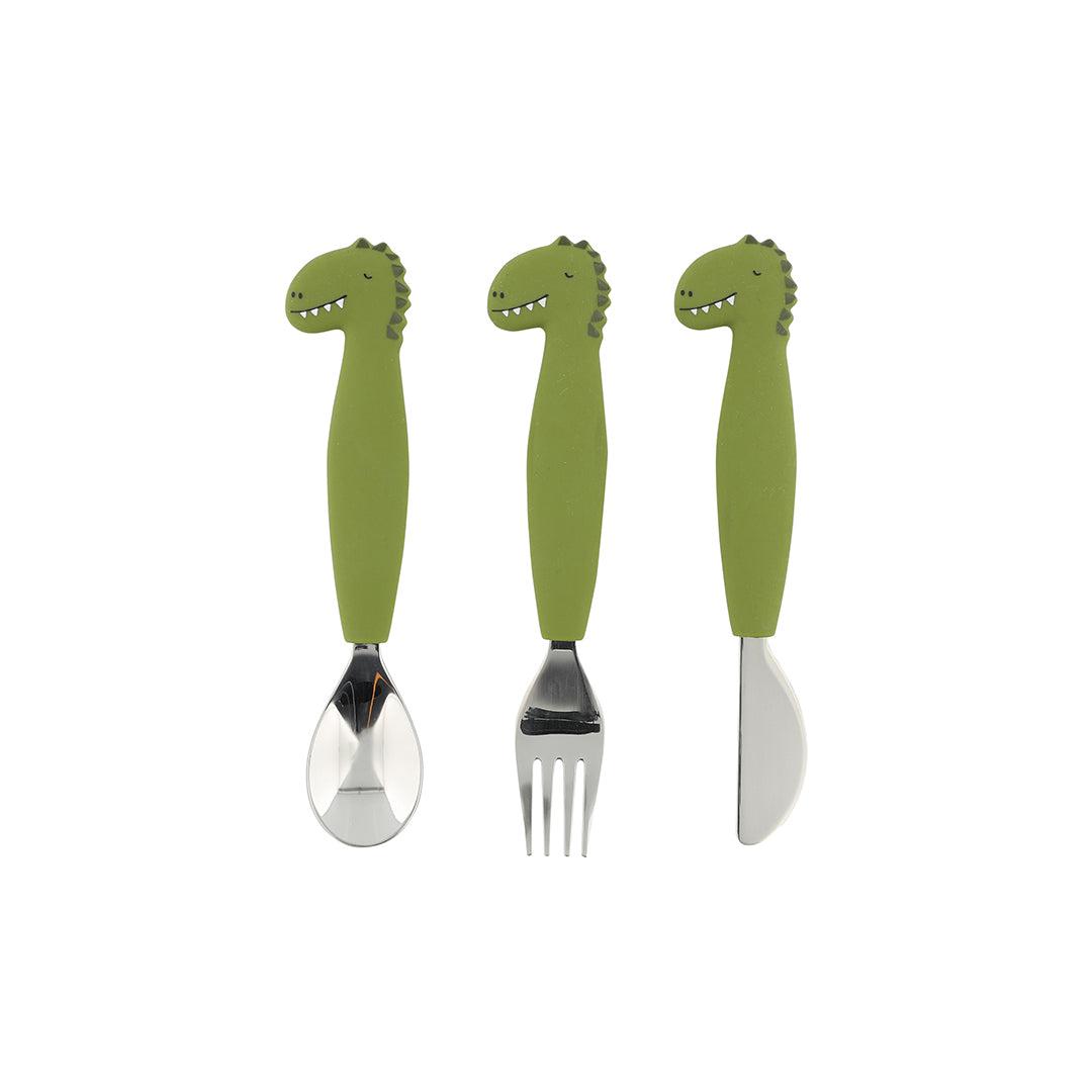  Trixie Silicone Cutlery Set - 3 Pack - Mr Dino、mySite、merchandisen
