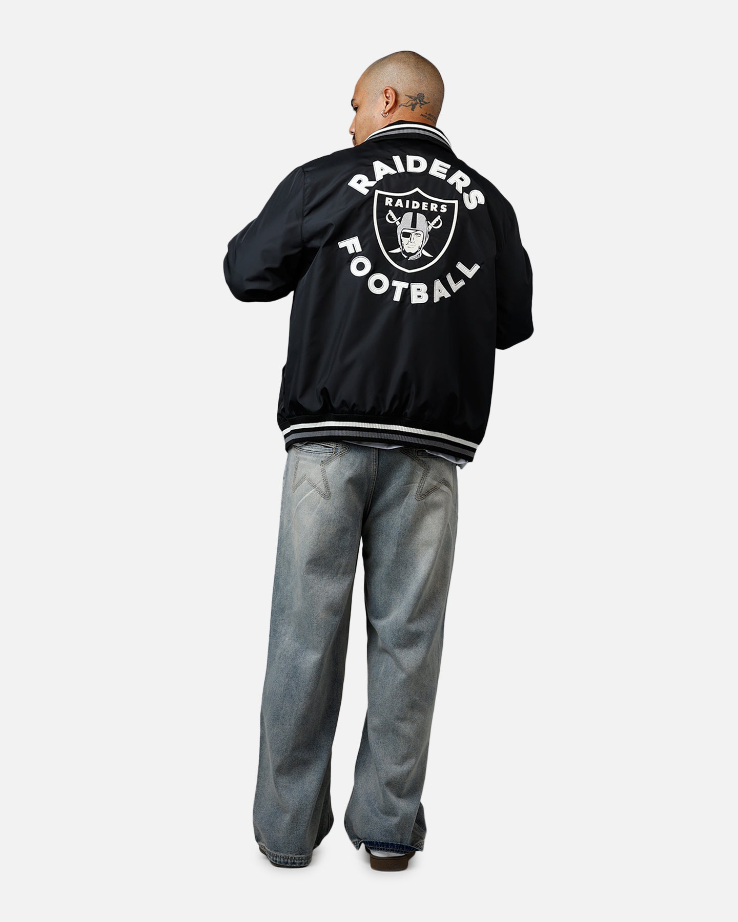 New Era Las Vegas Raiders Throwback Jacket Black、mySite、zt4zffjzw