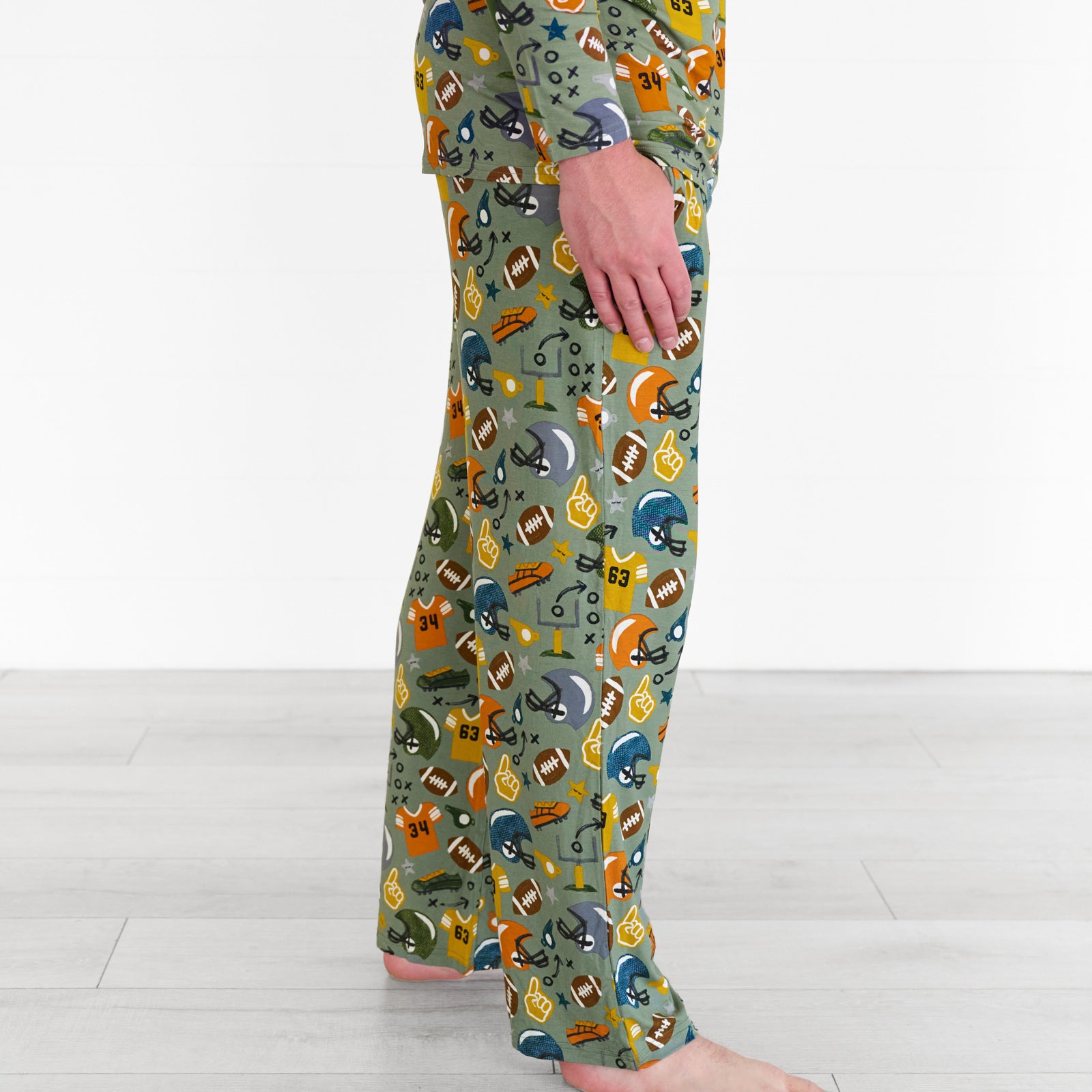 Touchdown Time Men's Pajama Pants、mySite、g9winljtr