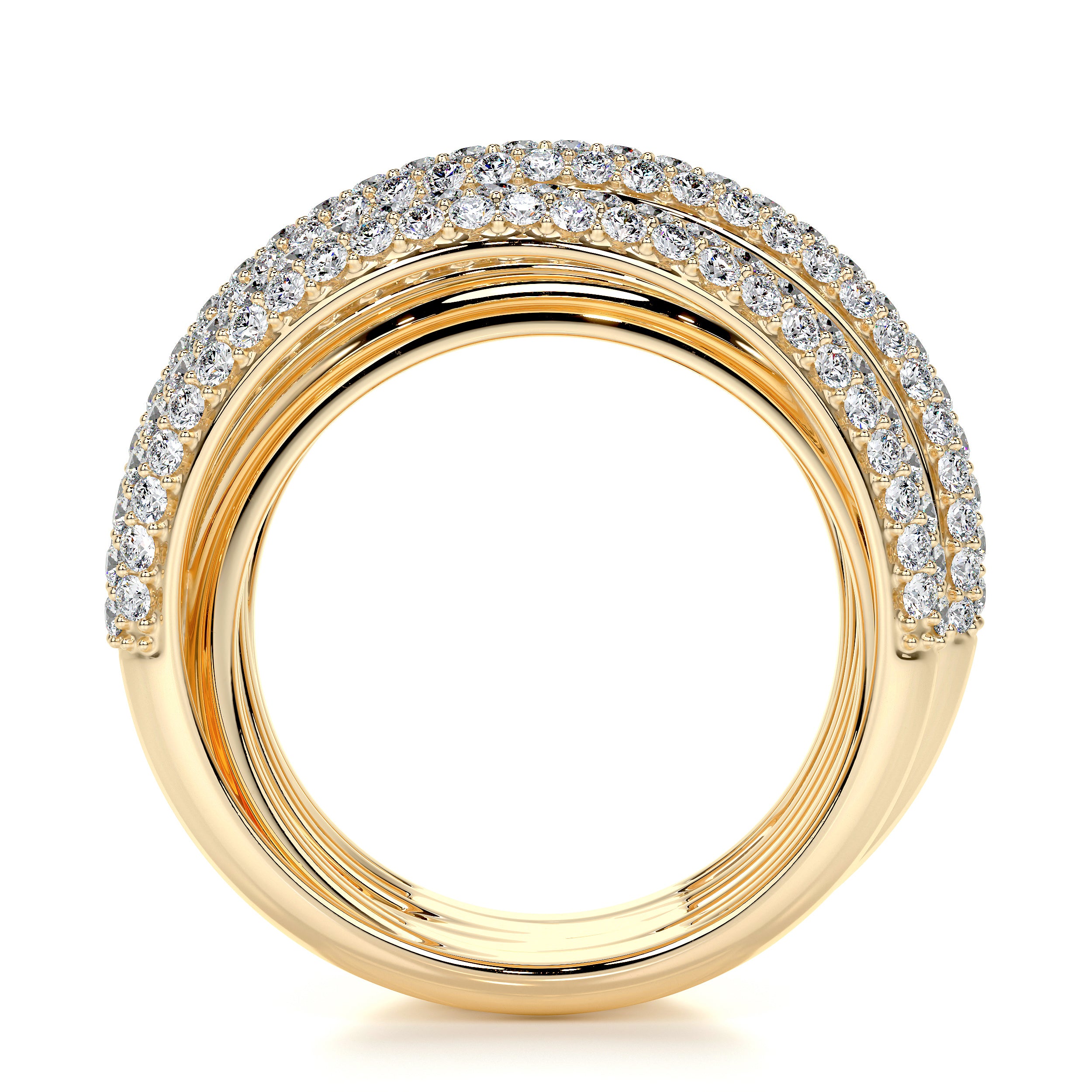 Aurora Lab Grown Diamond Wedding Ring (3 Carat) -18K Yellow Gold、mySite、hinf8tx79