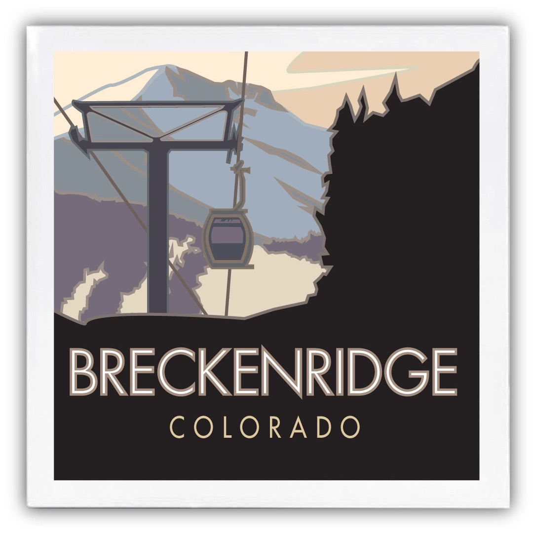 Breckenridge, CO 4.25 x 4.25 Coaster、mySite、g9winljtr