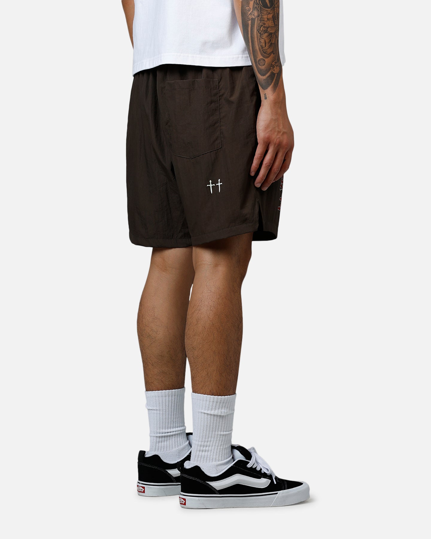 Saint Morta Hardcore Nylon Shorts Dark Brown、mySite、zt4zffjzw