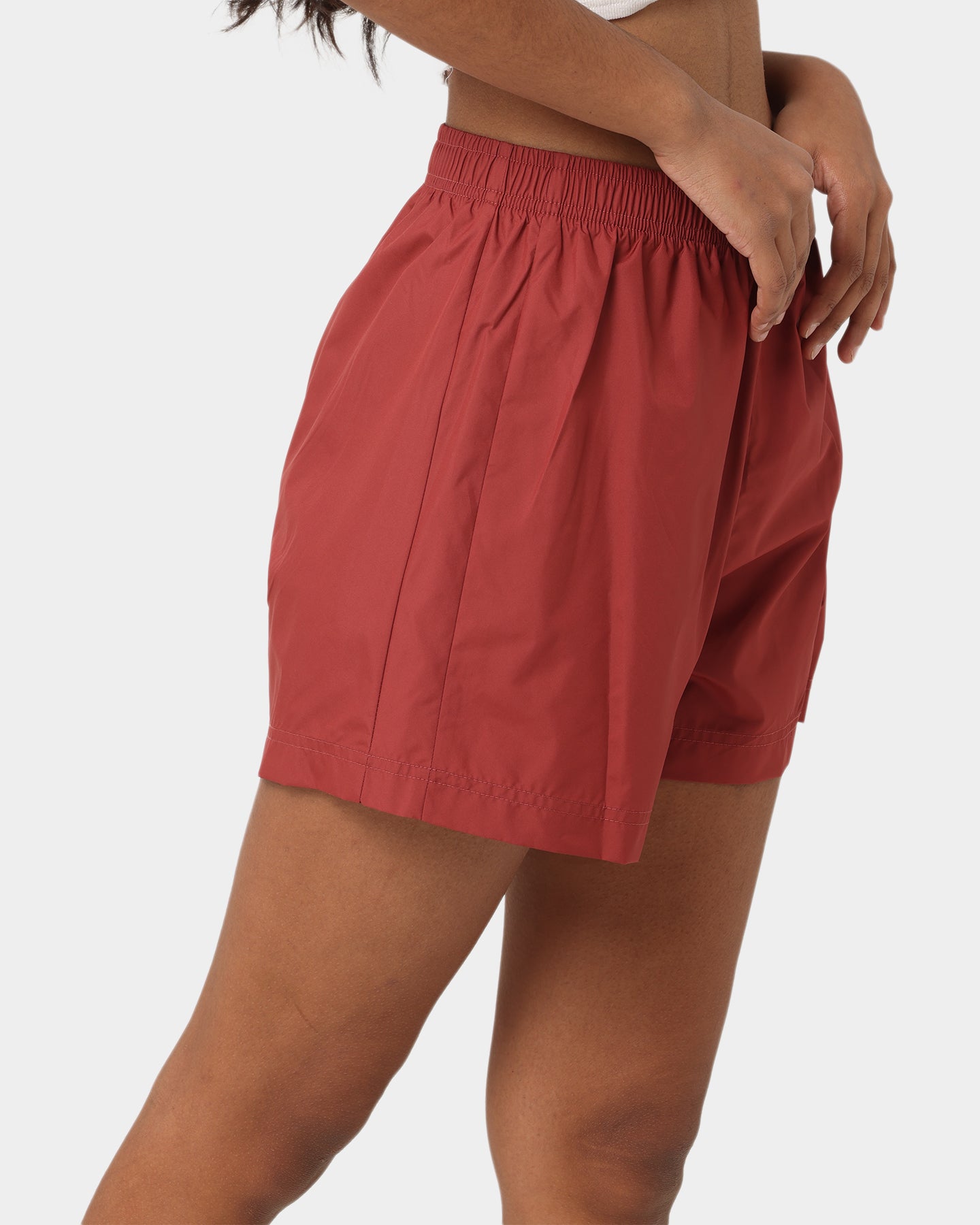 Nike Women's Nike Sportswear Woven Leopard High-Waisted Shorts Cedar/Metallic、mySite、zt4zffjzw