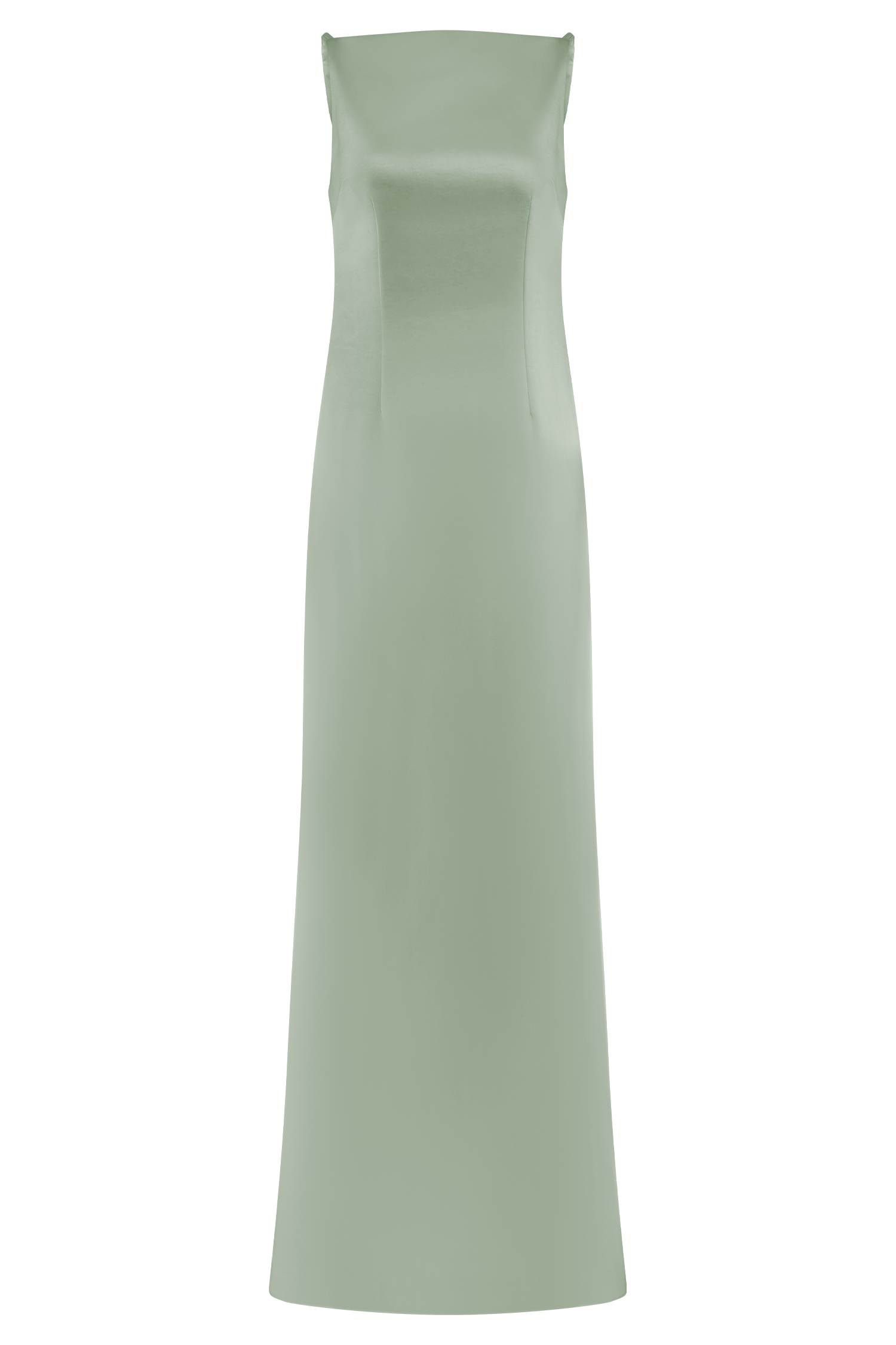 Violet Sleeveless Satin Maxi Dress - Sage、mySite、solidvoid