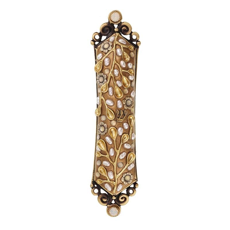Gold and Pearl Mezuzah by Michal Golan、mySite、topwebapps