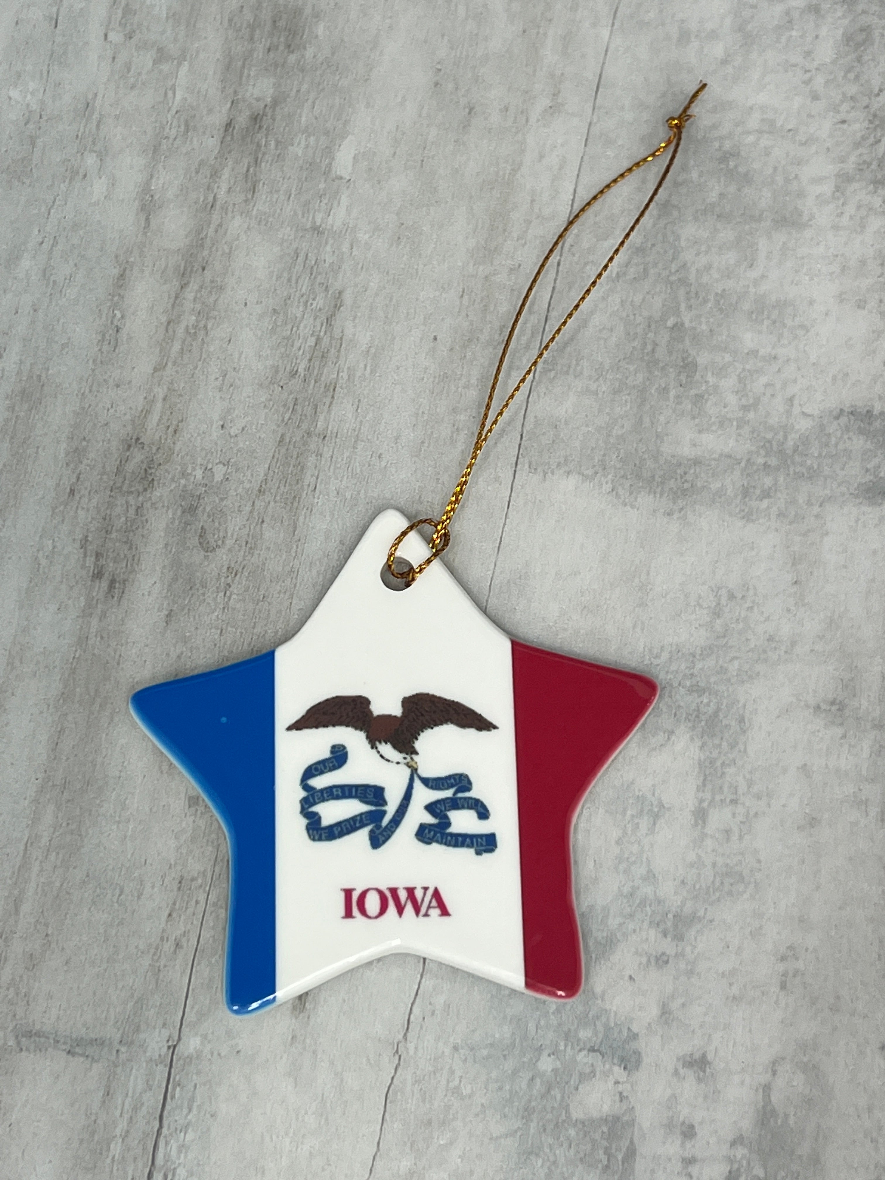 Iowa Ceramic Flag Ornaments、mySite、garagedoors4me