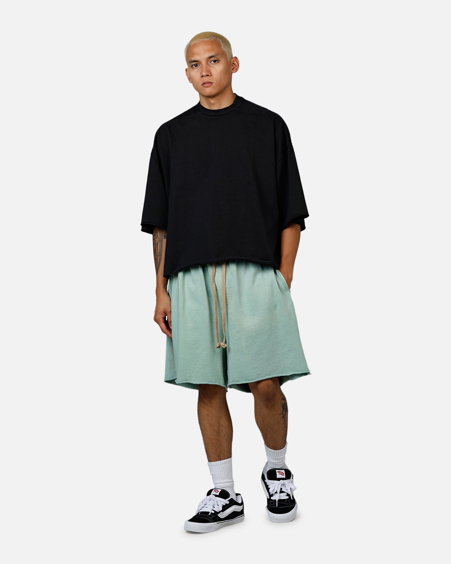MNML Oversized Cargo Sweat Shorts Seafoam、mySite、zt4zffjzw
