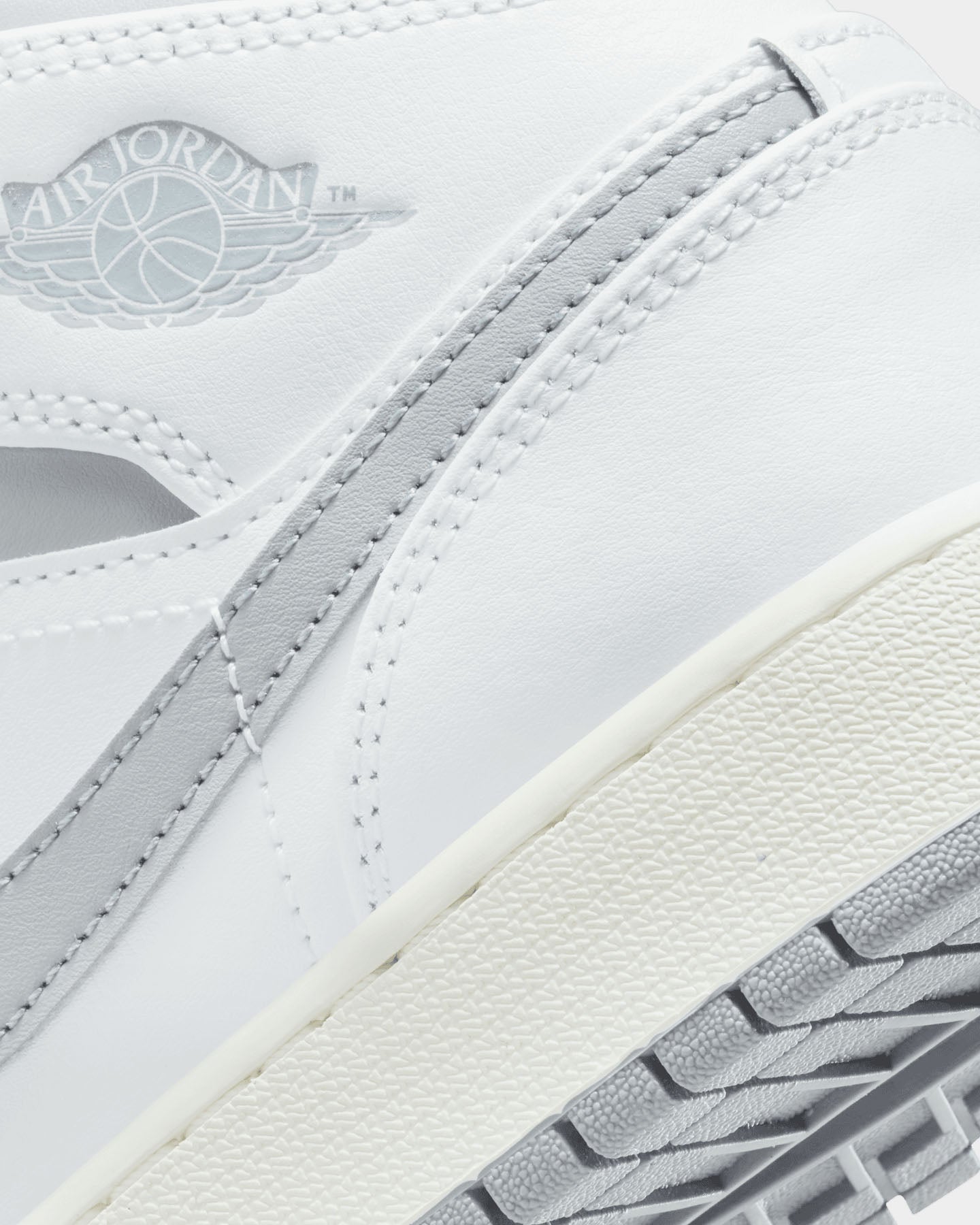 Jordan Kids' Air Jordan 1 Mid (GS) Vintage Grey White/Stealth、mySite、zt4zffjzw