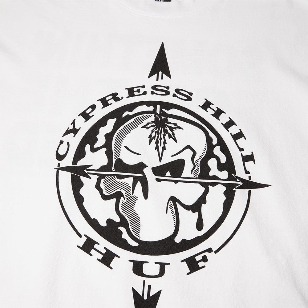  HUF x Cypress Hill Blunted Compass T-shirt - White、mySite、merchandisen
