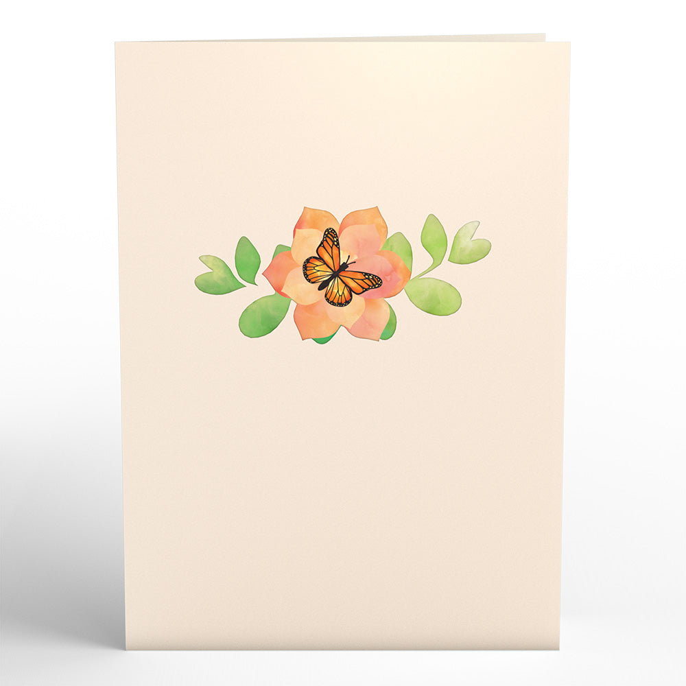 Monarch Butterfly Bloom Pop-Up Card、mySite、solidvoid