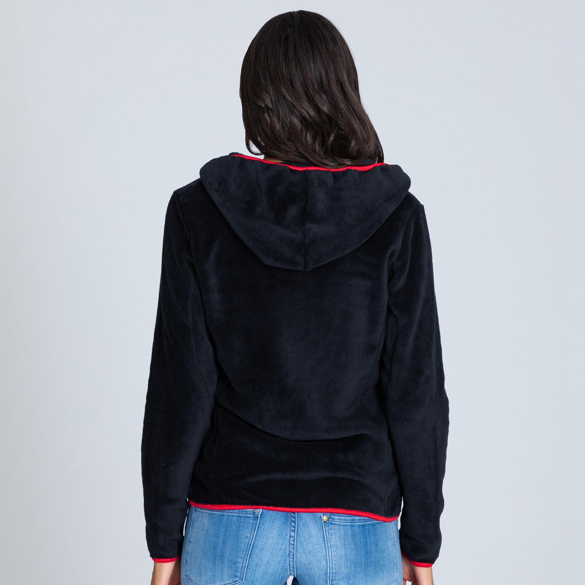 Buffalo Check Paw Print Plush Sherpa Hooded Jacket、mySite、camillekostekn