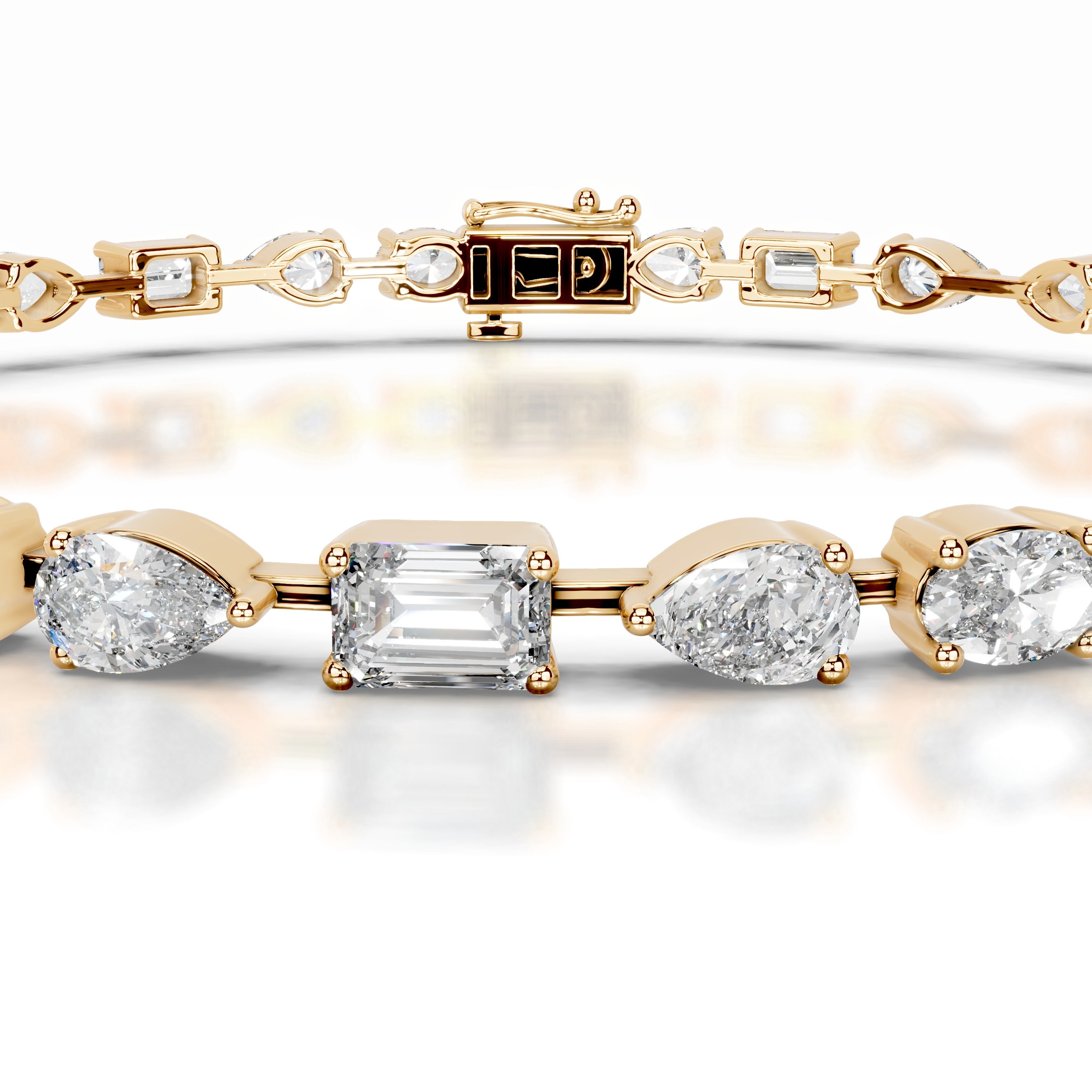 Victoria Diamond Tennis Bracelet - 18K Yellow Gold、mySite、hinf8tx79