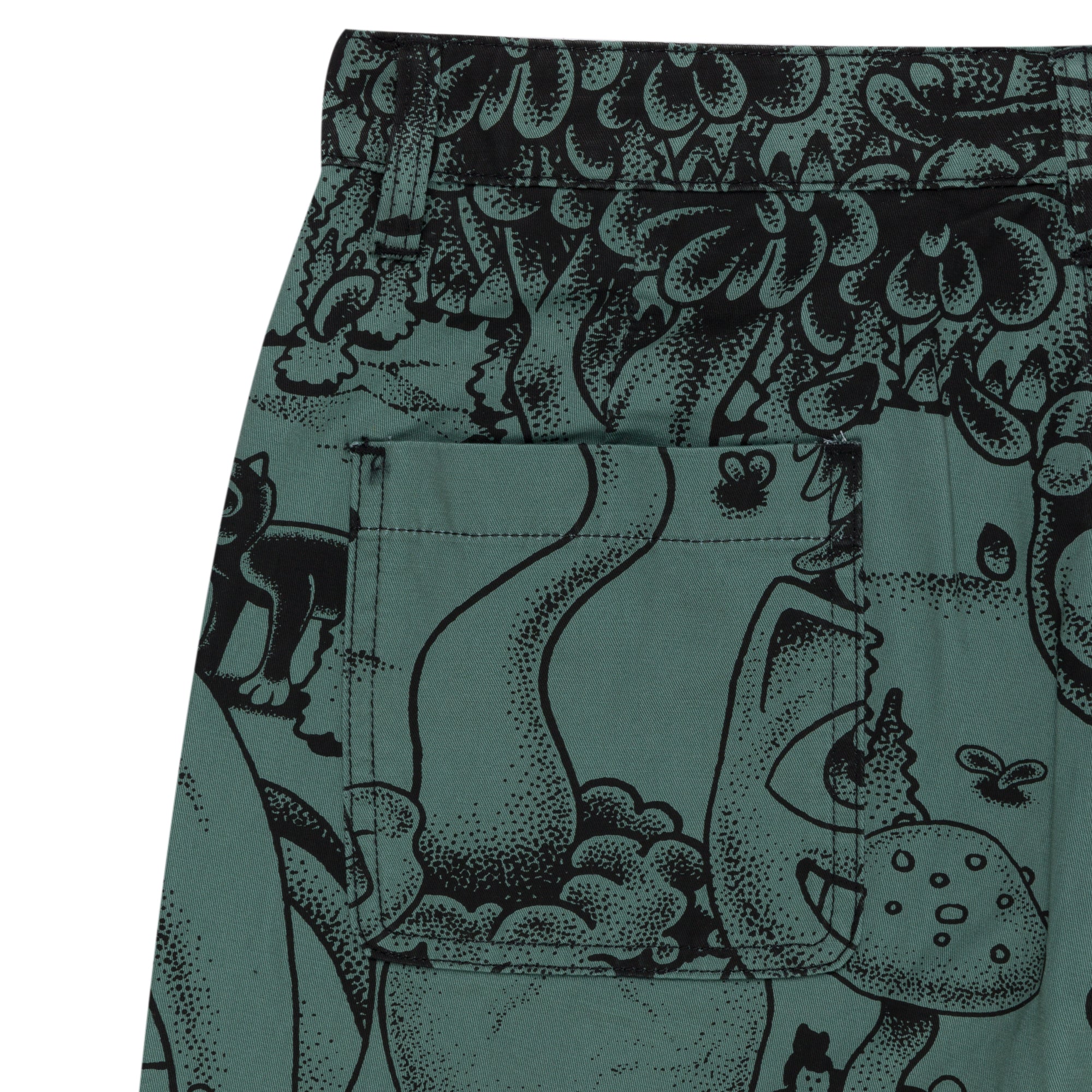  Dark Twisted Fantasy Twill Shorts (Olive/Black)、mySite、merchandisen