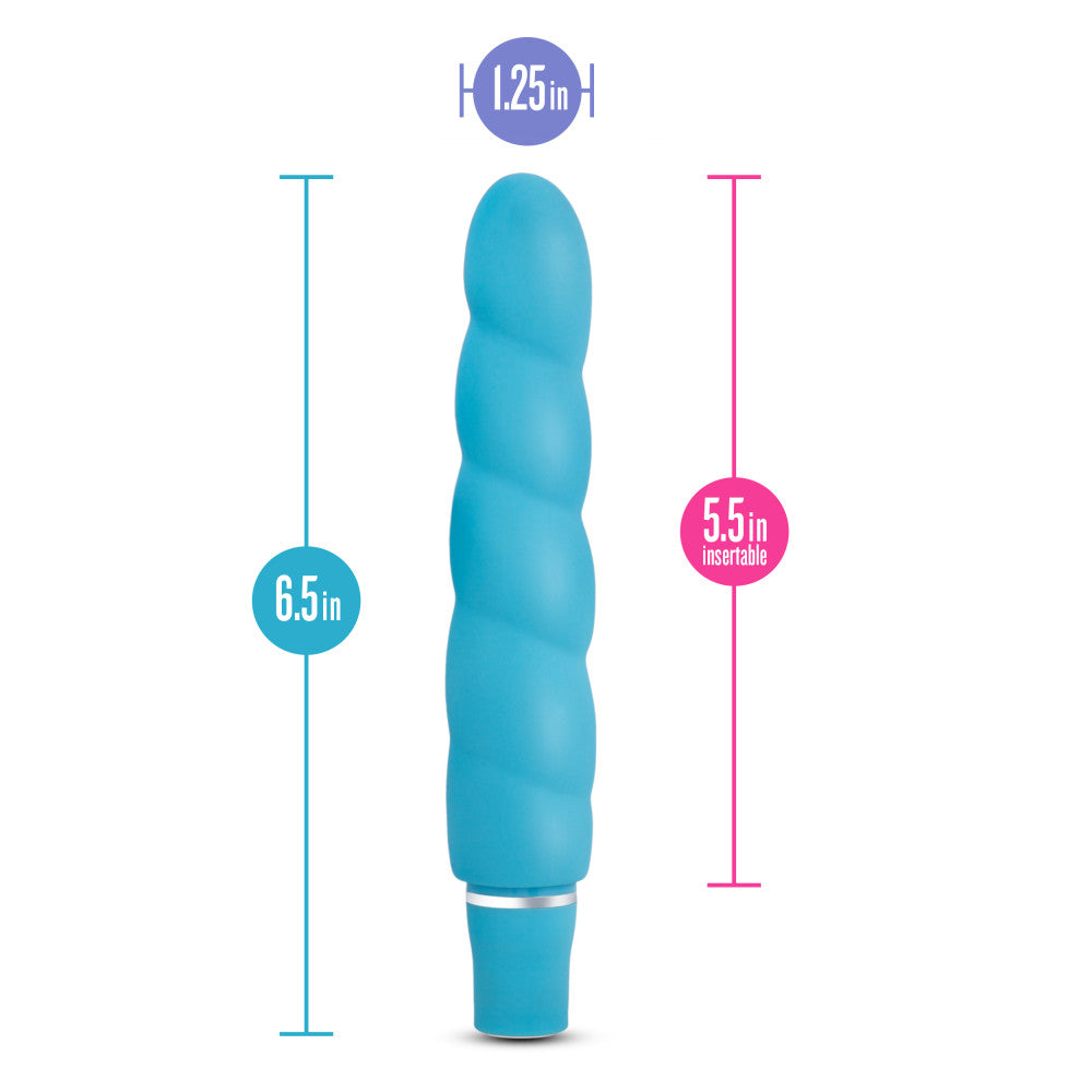 Luxe By Blush® | Anastasia Aqua 6.5-Inch Vibrator、mySite、bottomscart