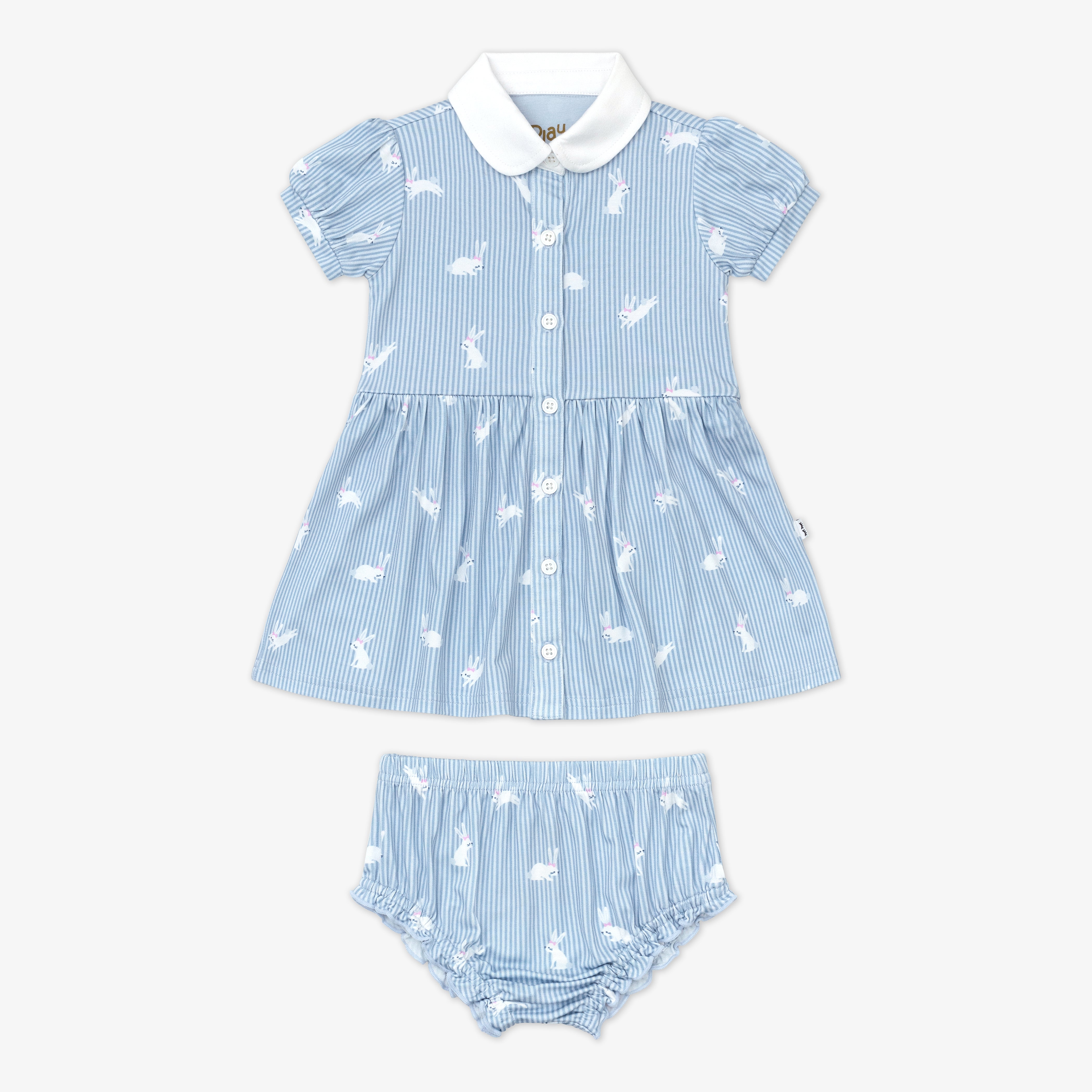  Bunny Stripe Button Down Dress with Bloomer、mySite、layawaytickets