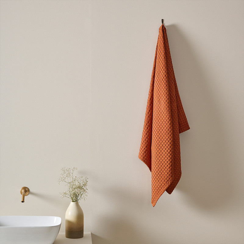 Cotton Bamboo Bath Towel | Waffle | Extra Large | Sienna、mySite、camillekostekn