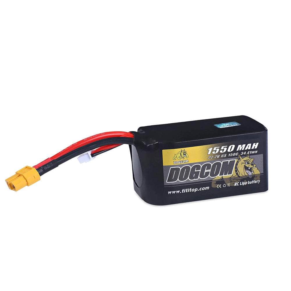  DogCom 22.2V 6S 1550mAh 150C Lipo Battery - XT60、mySite、merchandisen