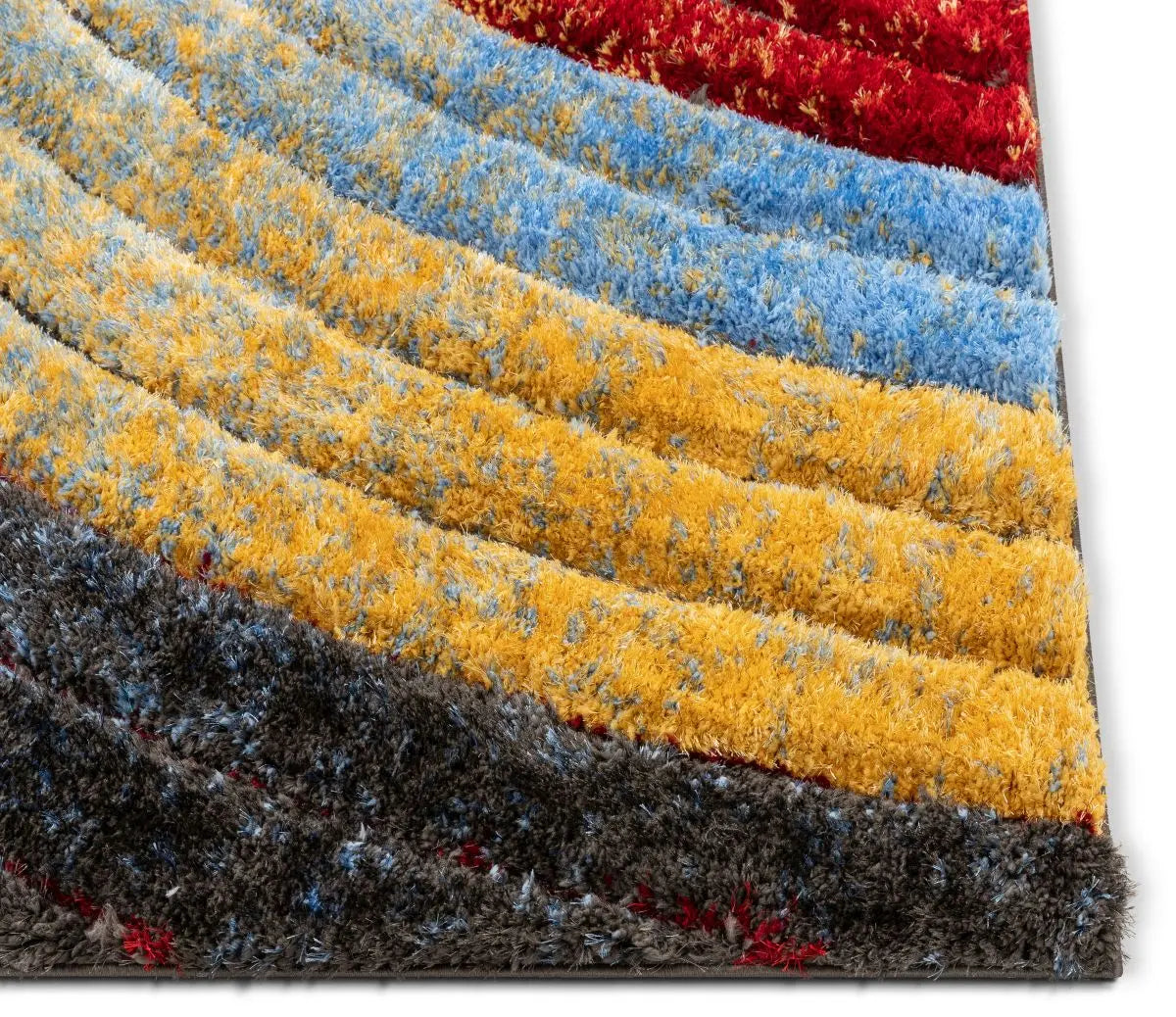 Mojave Red Multi-Color Rainbow Modern 3D Textured Shag Rug、mySite、gigharbornorthrealestate