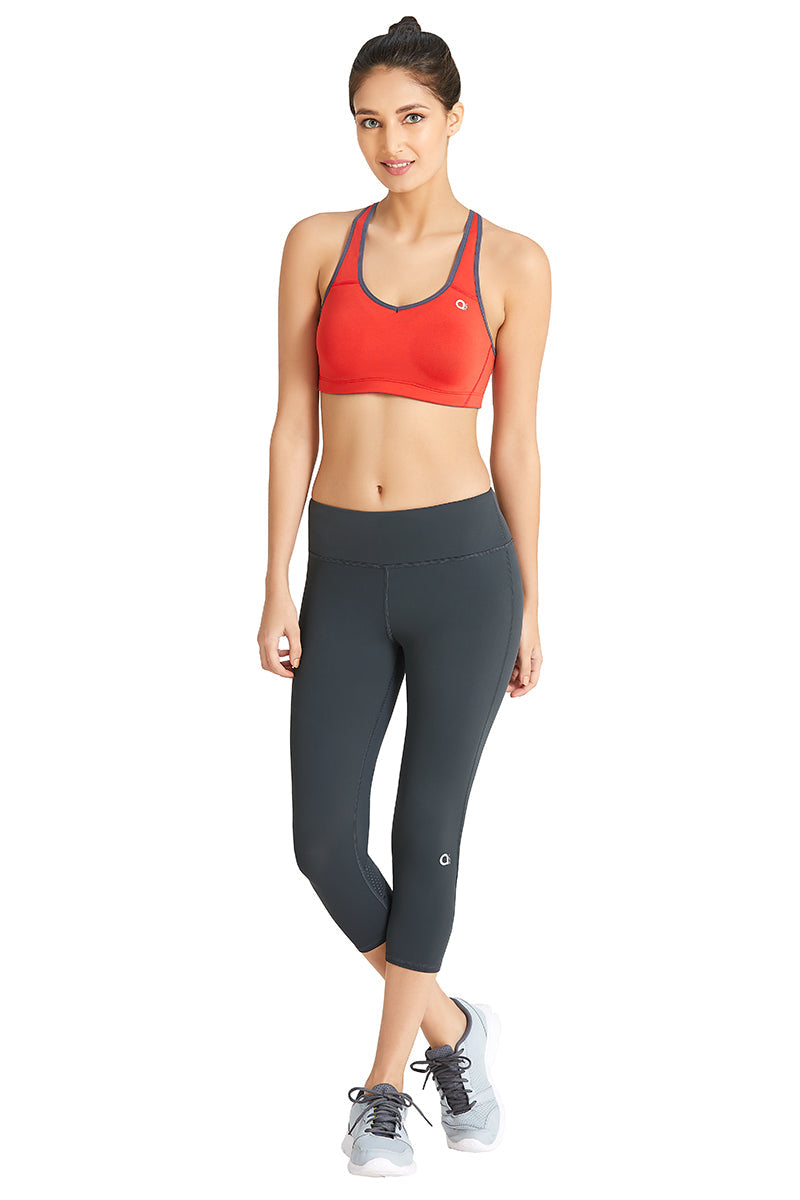  Racerback Padded Non-Wired High Impact Sports Bra - Molten Lava、mySite、justintrudeaud