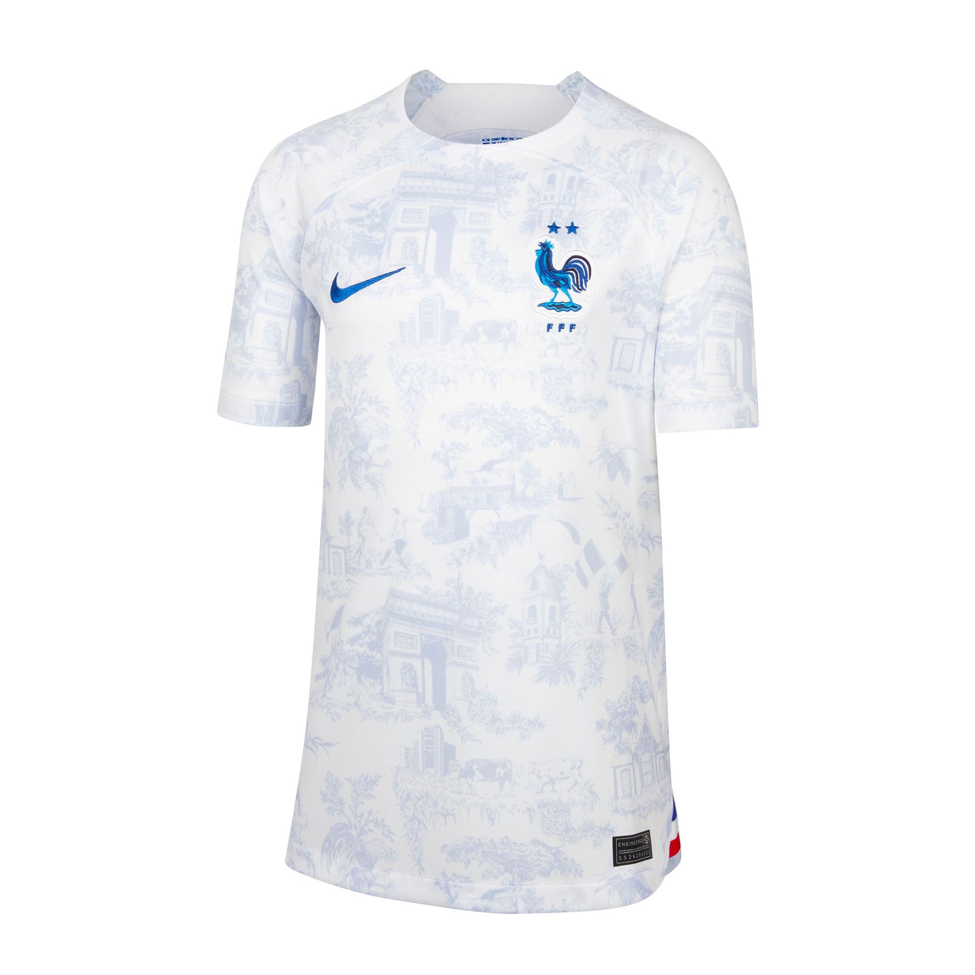 Nike Kids France 2022/23 Away Jersey White/Game Royal、mySite、bottomscart