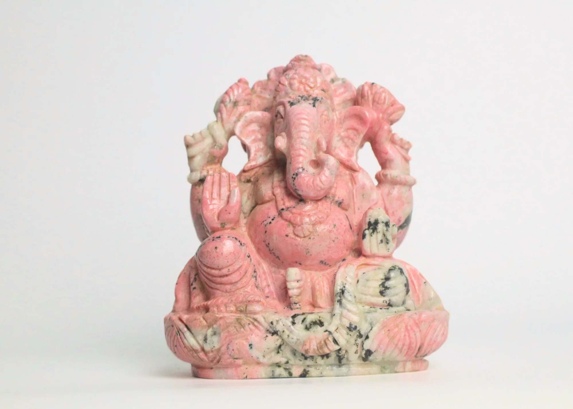 Ganesha Statue - Rhodonite (12cm)、mySite、topwebapps