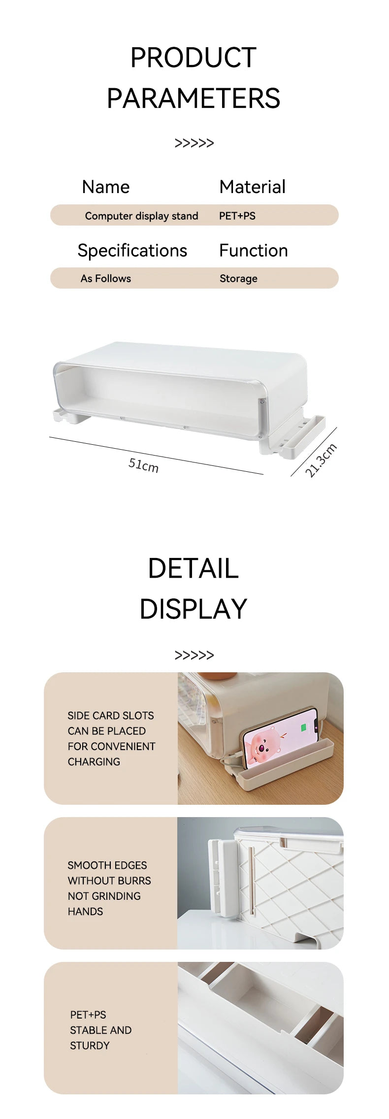  FigPalace Monitor Riser with Storage – LED Lighting, Adjustable Height, Ergonomic Design、mySite、greenlandpopulation