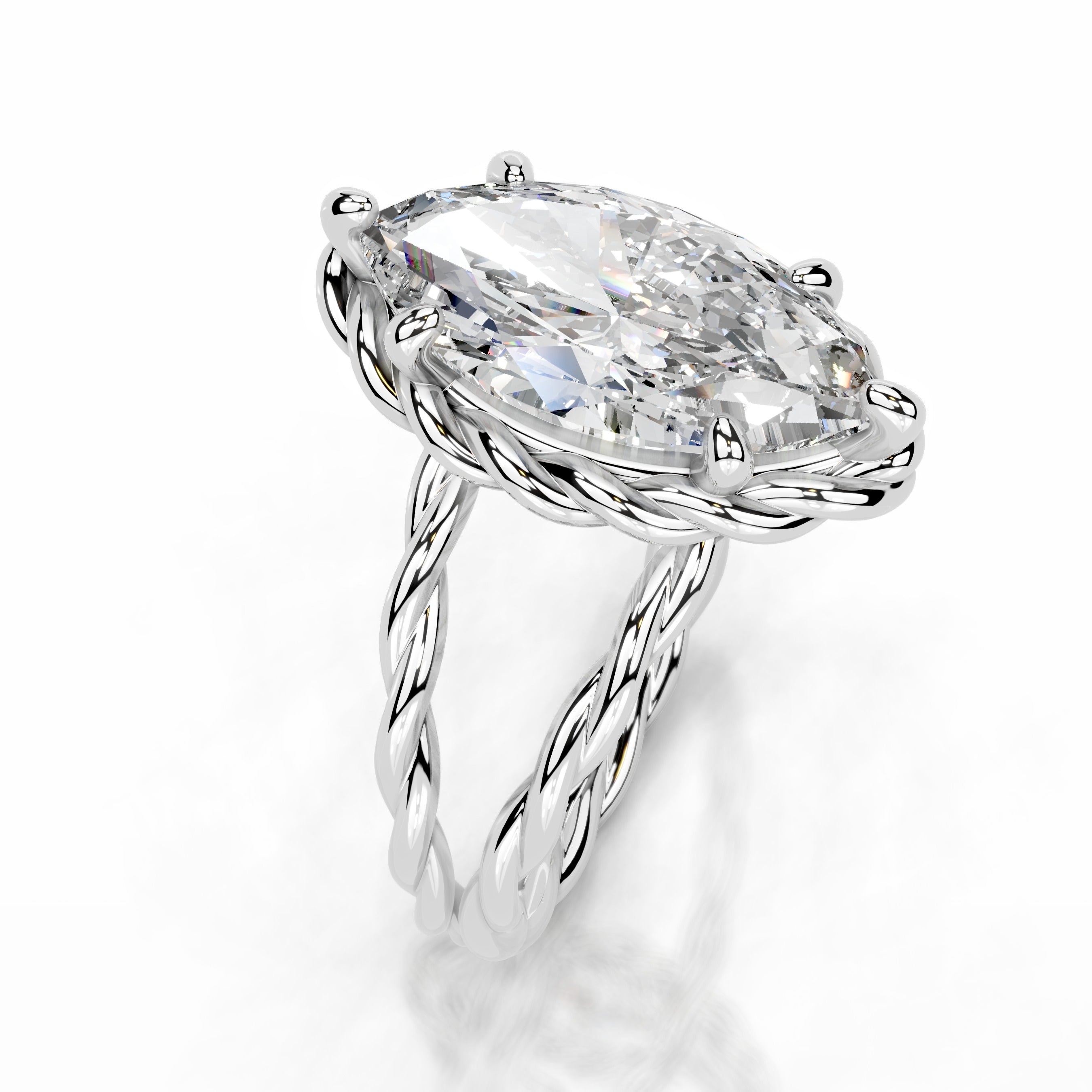 Yul Diamond Engagement Ring - 14K White Gold、mySite、hinf8tx79