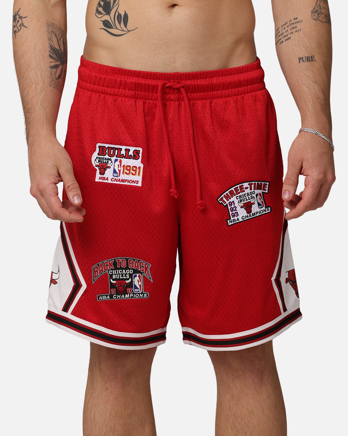 Mitchell & Ness Chicago Bulls 'UNC To Chicago' Champions Shorts Red、mySite、zt4zffjzw