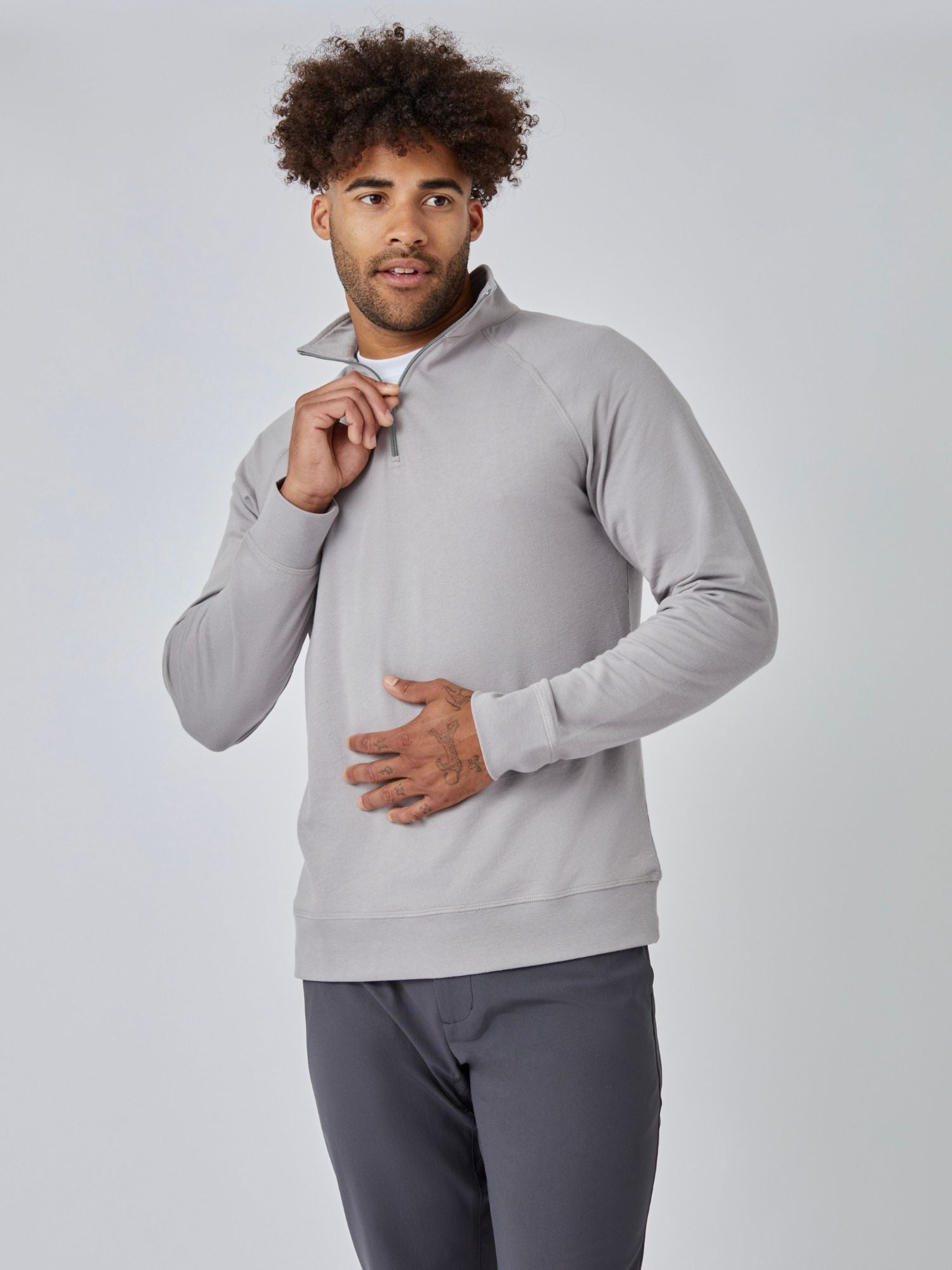  Vintage Grey Quarter Zip、mySite、ghnorth