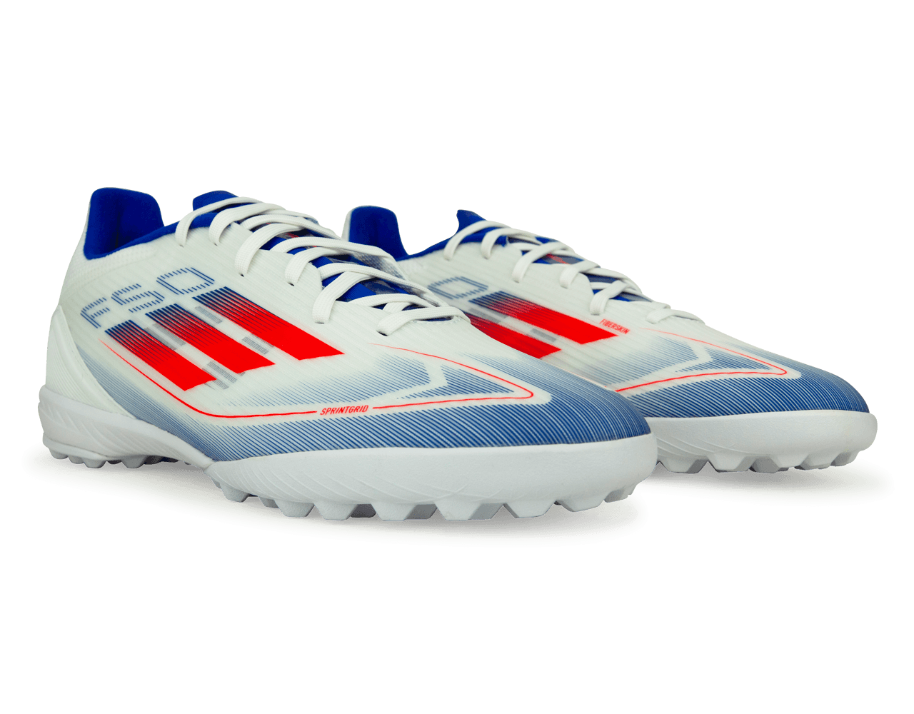 adidas Men's F50 League TF White/Lucid Blue、mySite、noshort