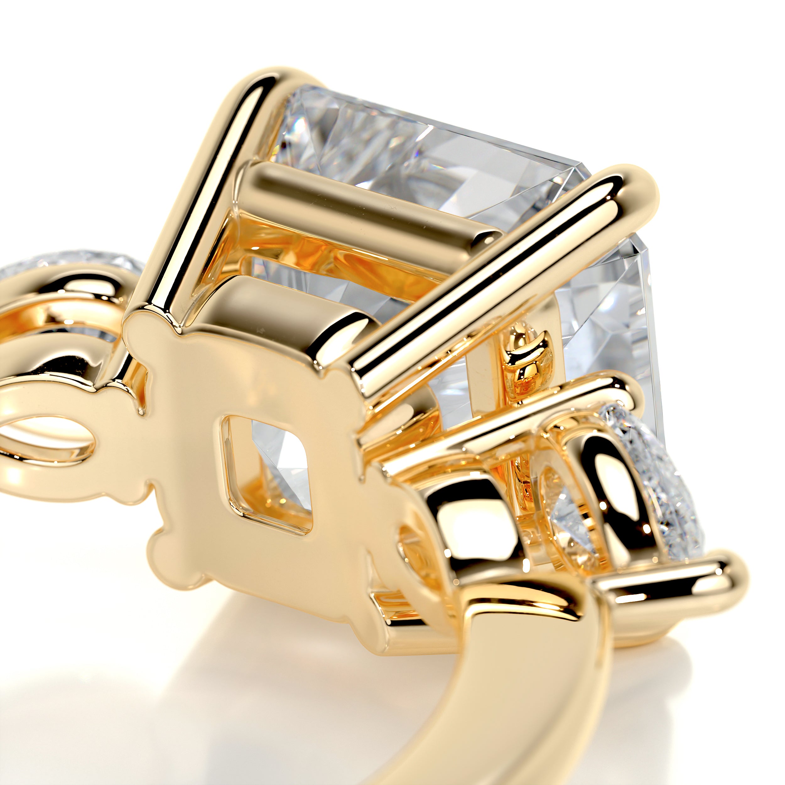 Tai Moissanite & Diamond Ring -18K Yellow Gold、mySite、hinf8tx79