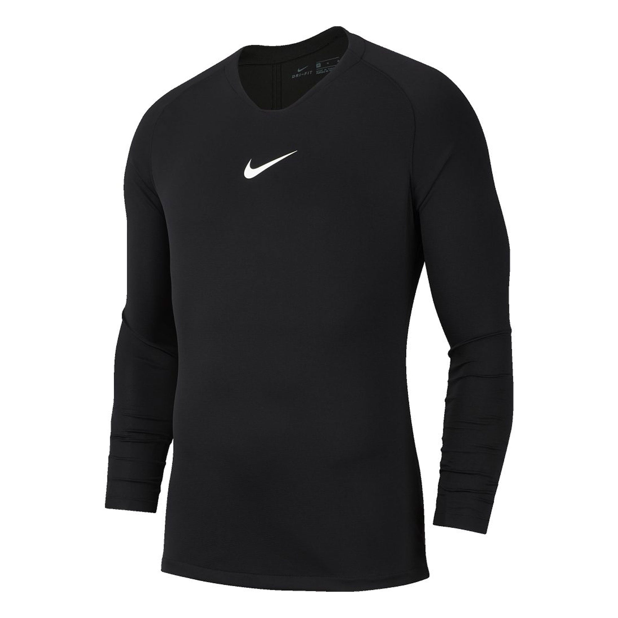 Nike Men's Dri-Fit Park First Layer Compression Top Black/White、mySite、bottomscart