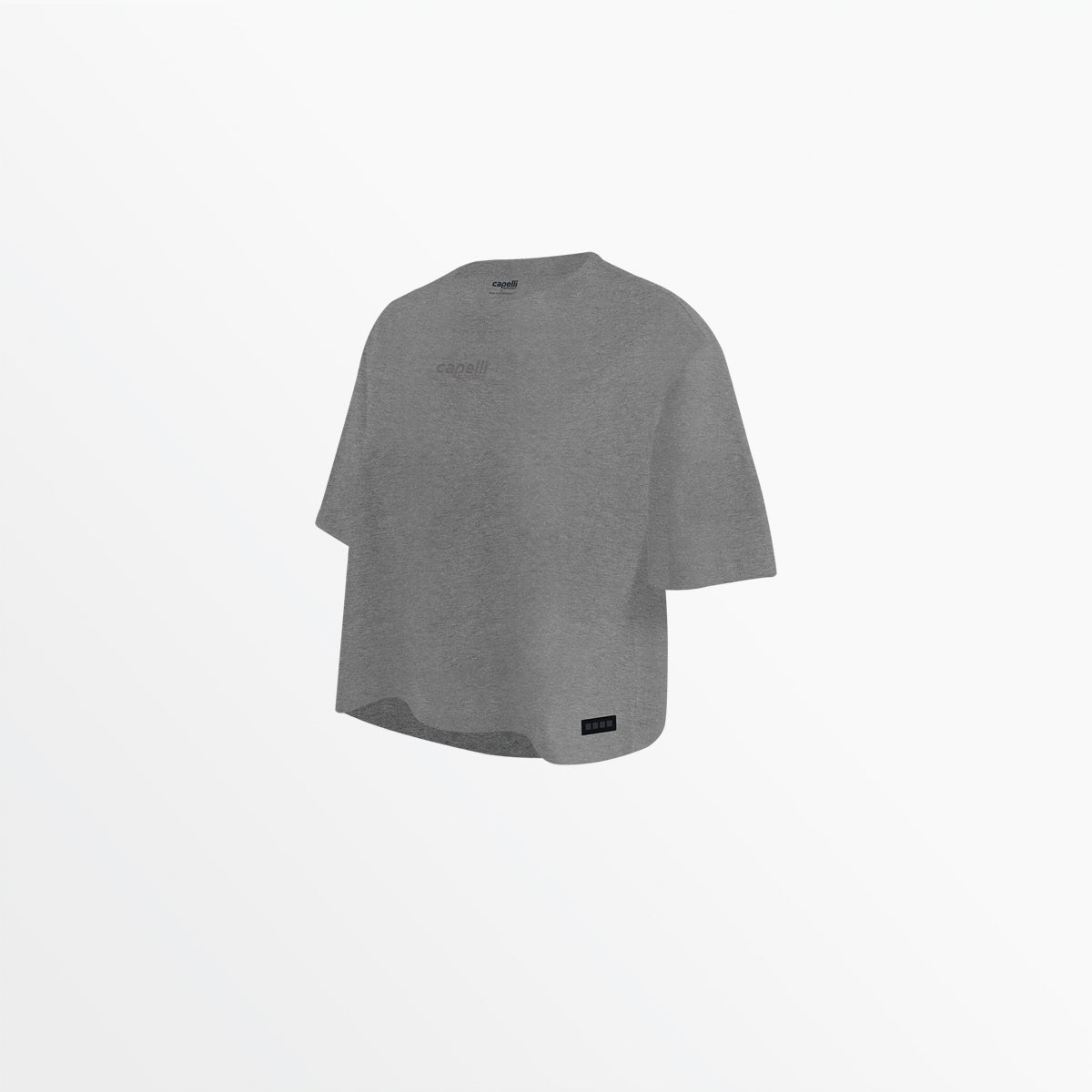 WOMEN'S TONAL CROPPED OVERSIZED TEE