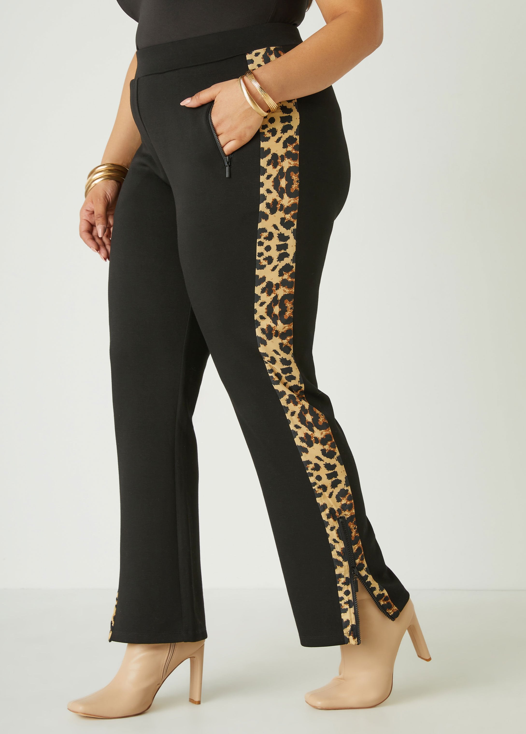 Zip Detailed Animal Track Pants、mySite、bengalsvssteelers