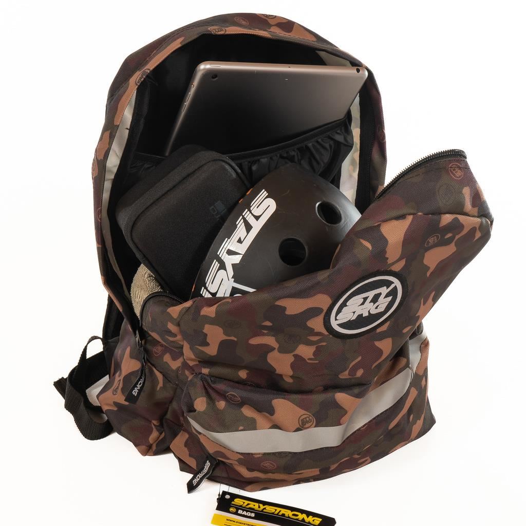  Stay Strong V3 Icon Backpack - Green Camo、mySite、merchandisen