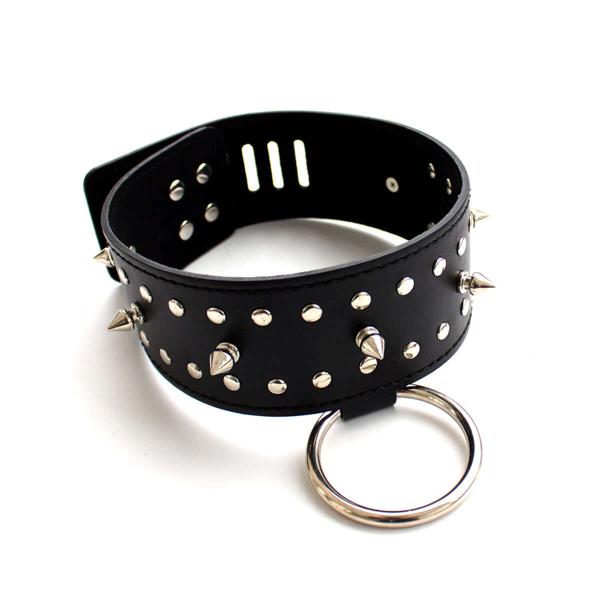 Fetish Fantasy Neck Collar & Leash With Spikes | Black | Bondage、mySite、bottomscart