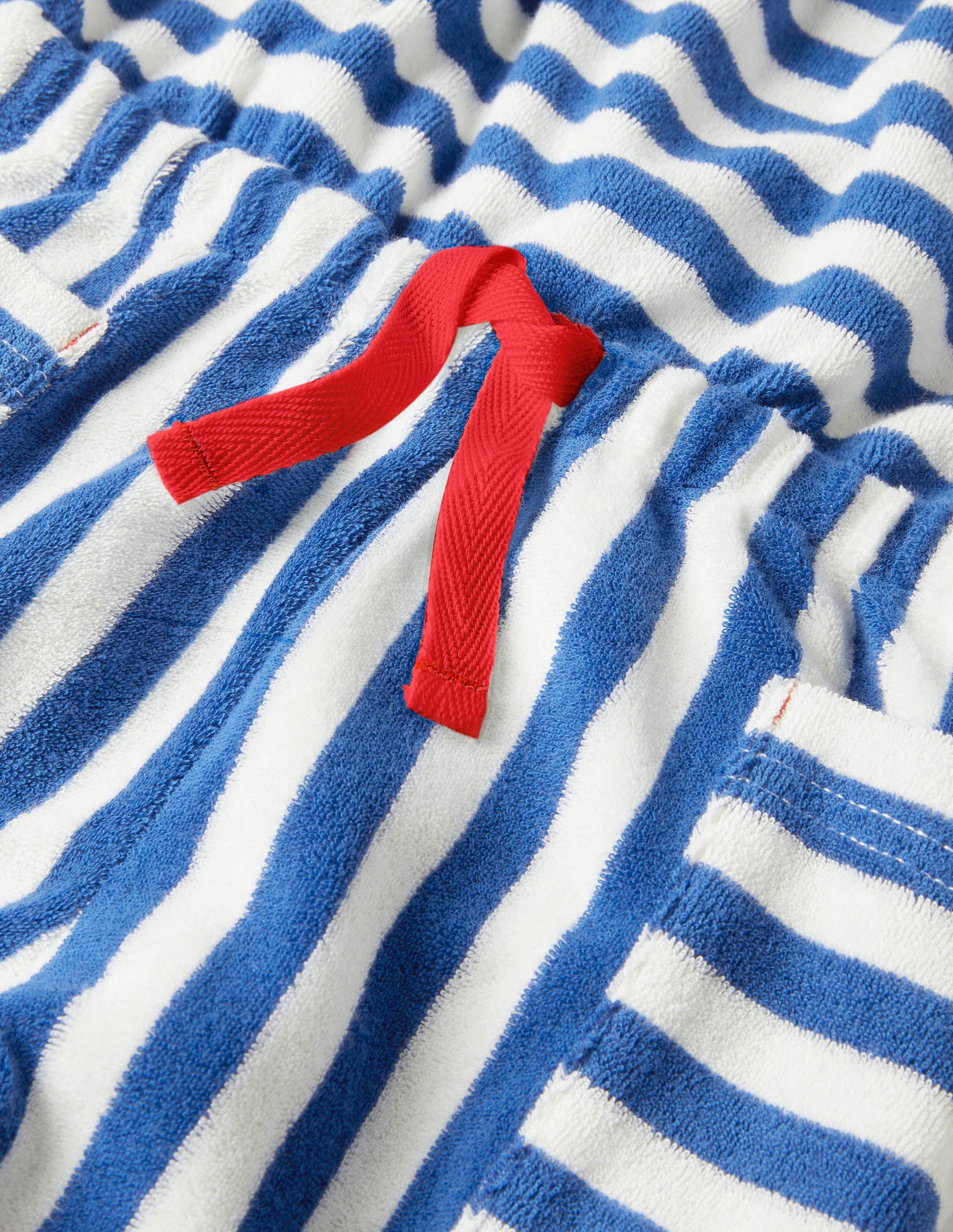  Stripy Towelling Romper-Elizabethan Blue/ Ivory、mySite、ashleygrahame