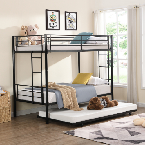 METAL BUNK BED SILVER、、casual