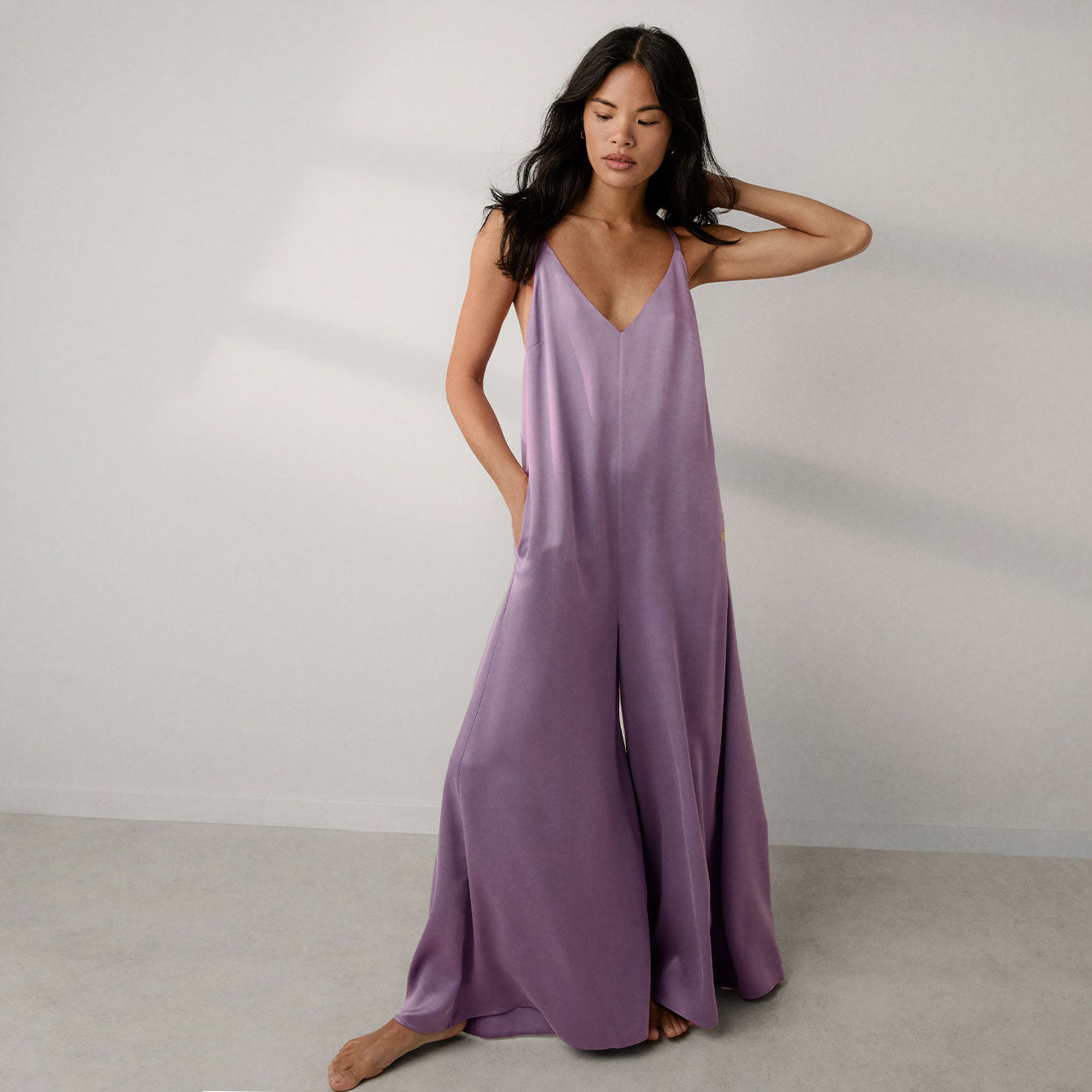 Washable Silk Elastic Strap Jumpsuit、mySite、bengalsvssteelers