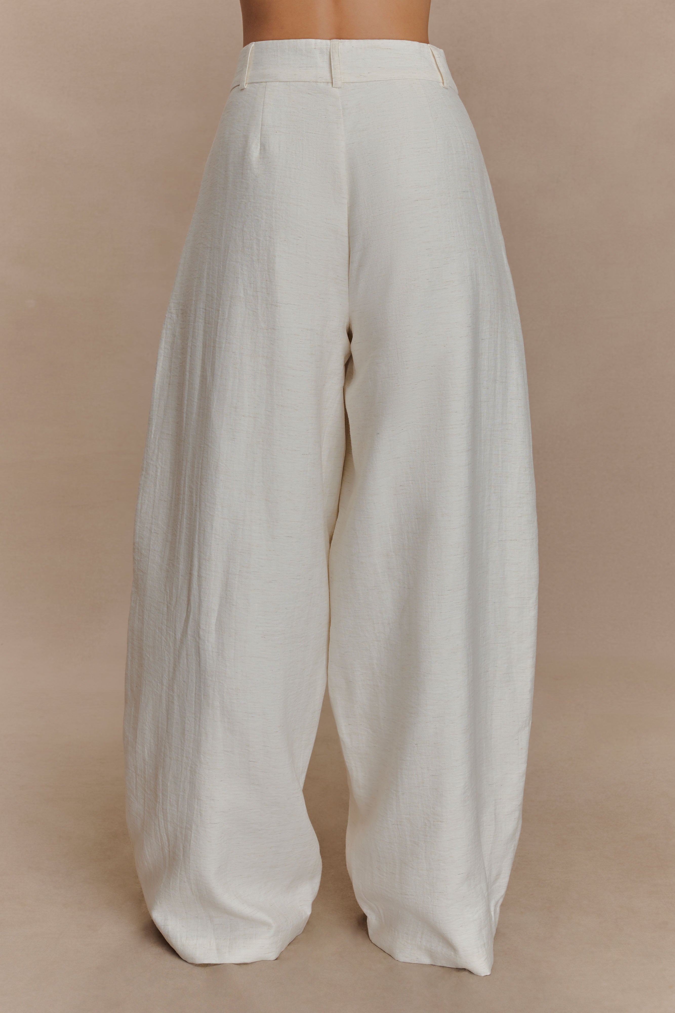 Cyrene Linen Wide Leg Pants - Oat Marle、mySite、solidvoid