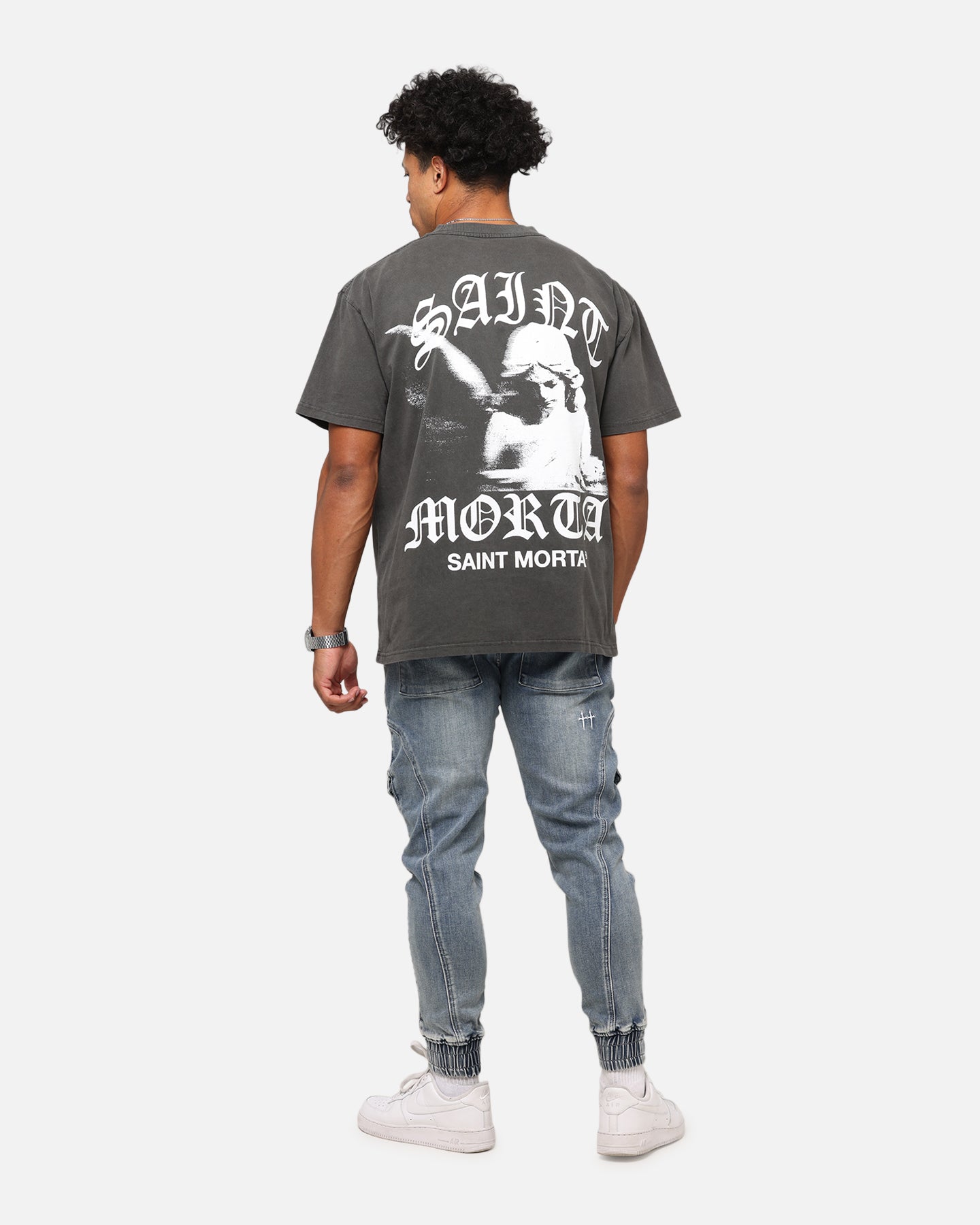 Saint Morta Maiden Boxy T-Shirt Black Wash、mySite、zt4zffjzw