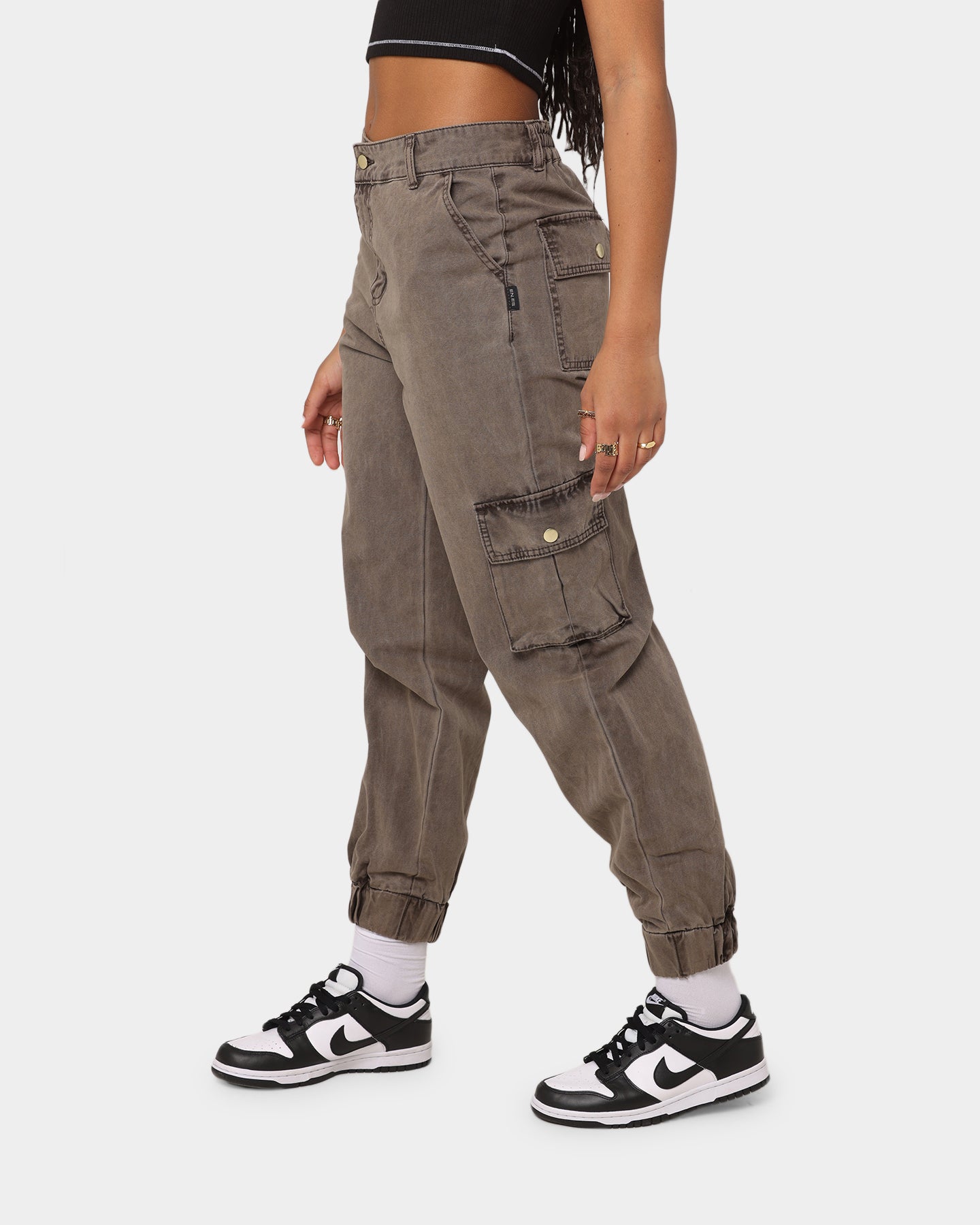 EN ES Women's Washed Cargo Pants Washed Brown、mySite、zt4zffjzw