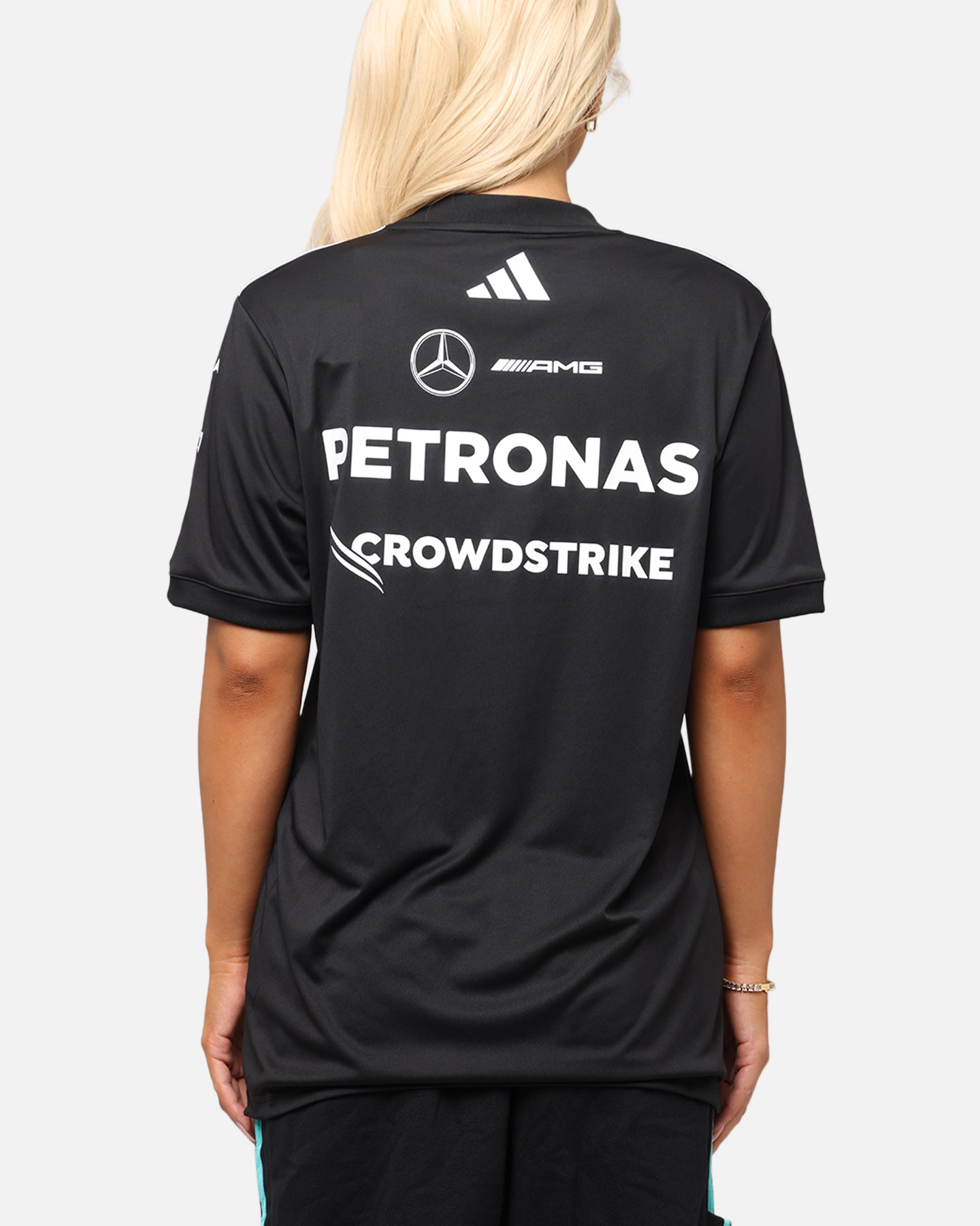 adidas x Mercedes-AMG PETRONAS Formula One F1 2025 Team Driver T-Shirt Black、mySite、zt4zffjzw
