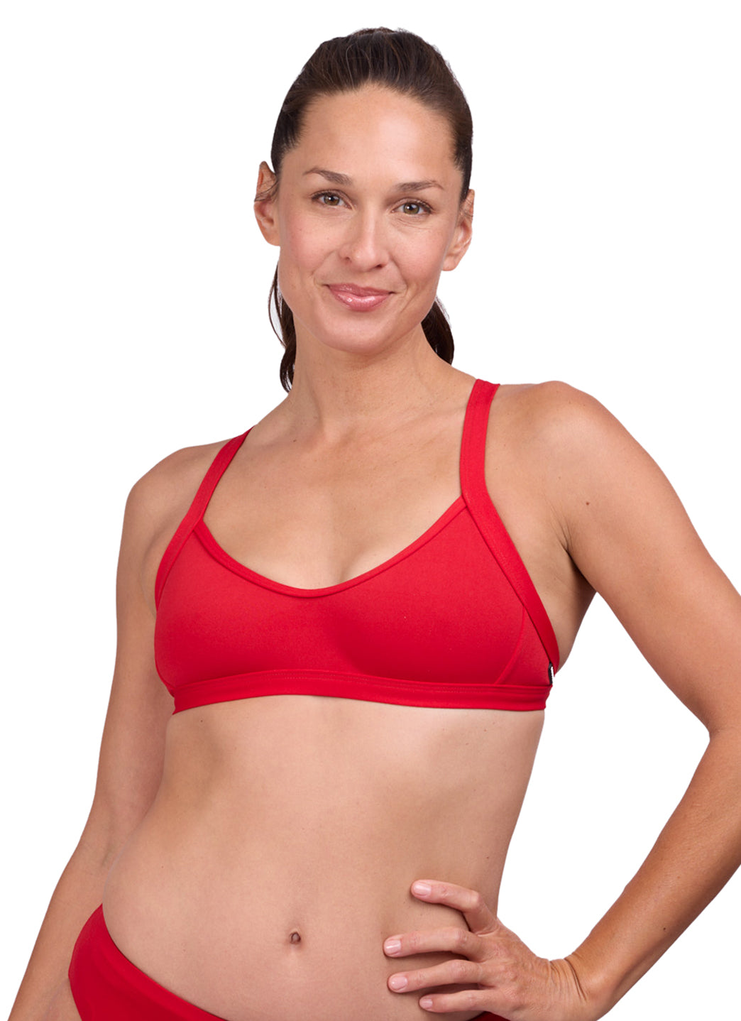JOLYN Women's Kathleen Solid Bikini Top、mySite、noshort